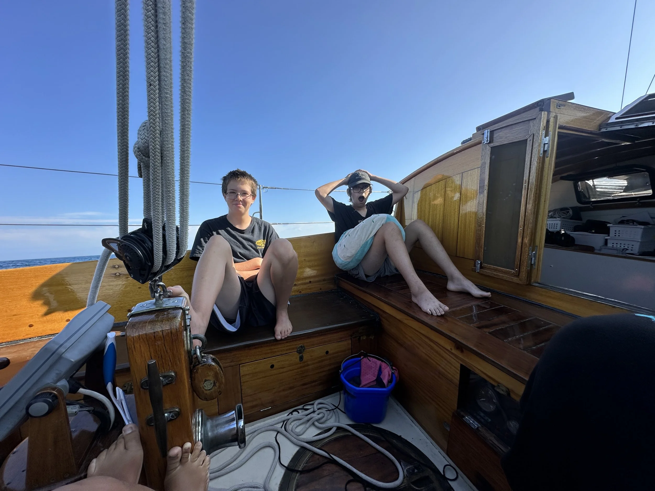 Family time under sail