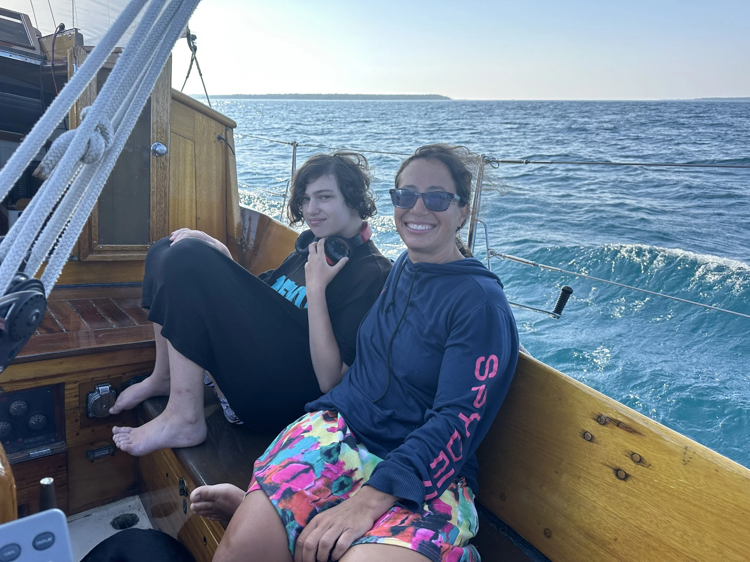 Family time under sail