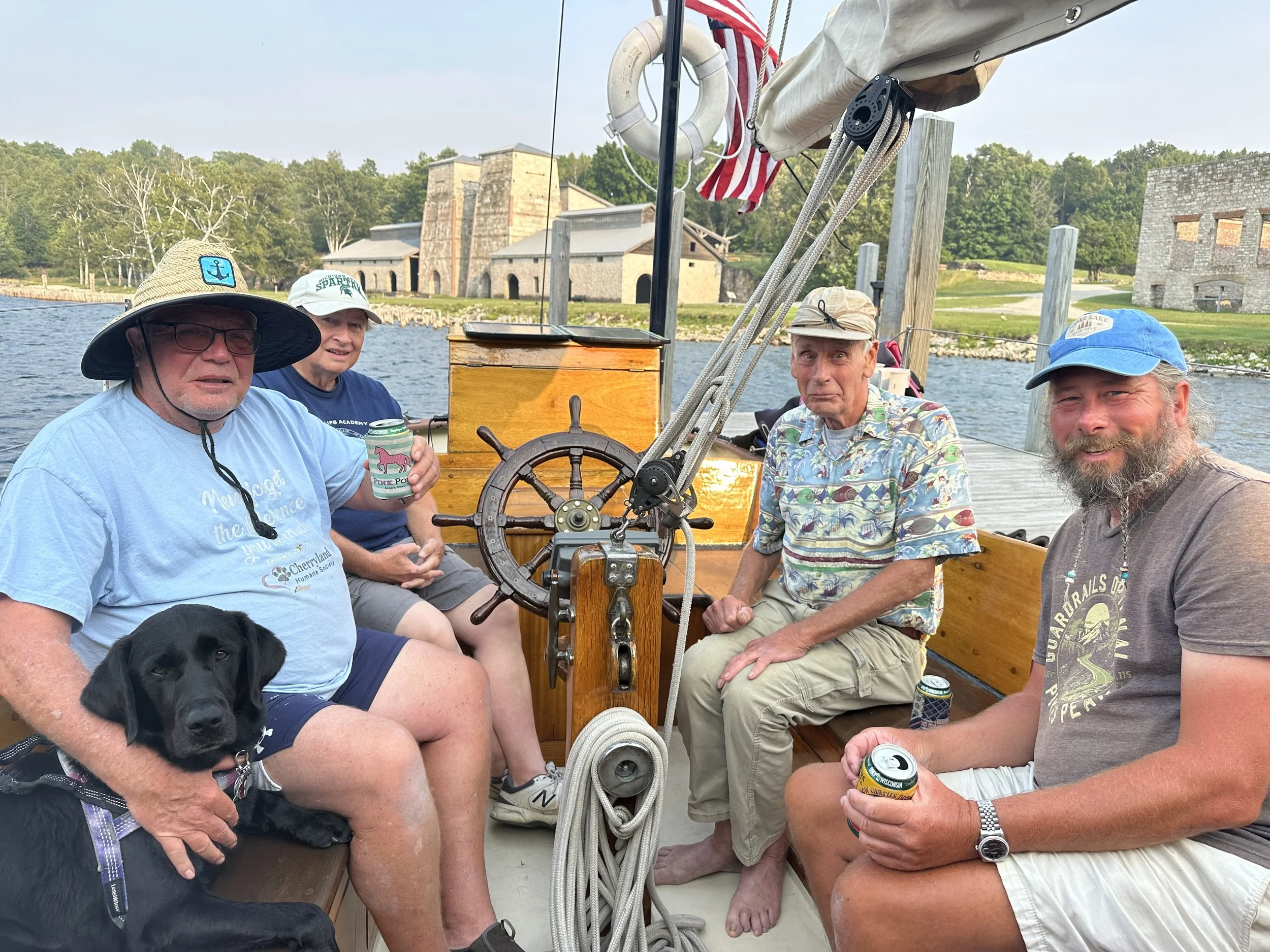 Dr. Mark, Phil and Gordy aboard
