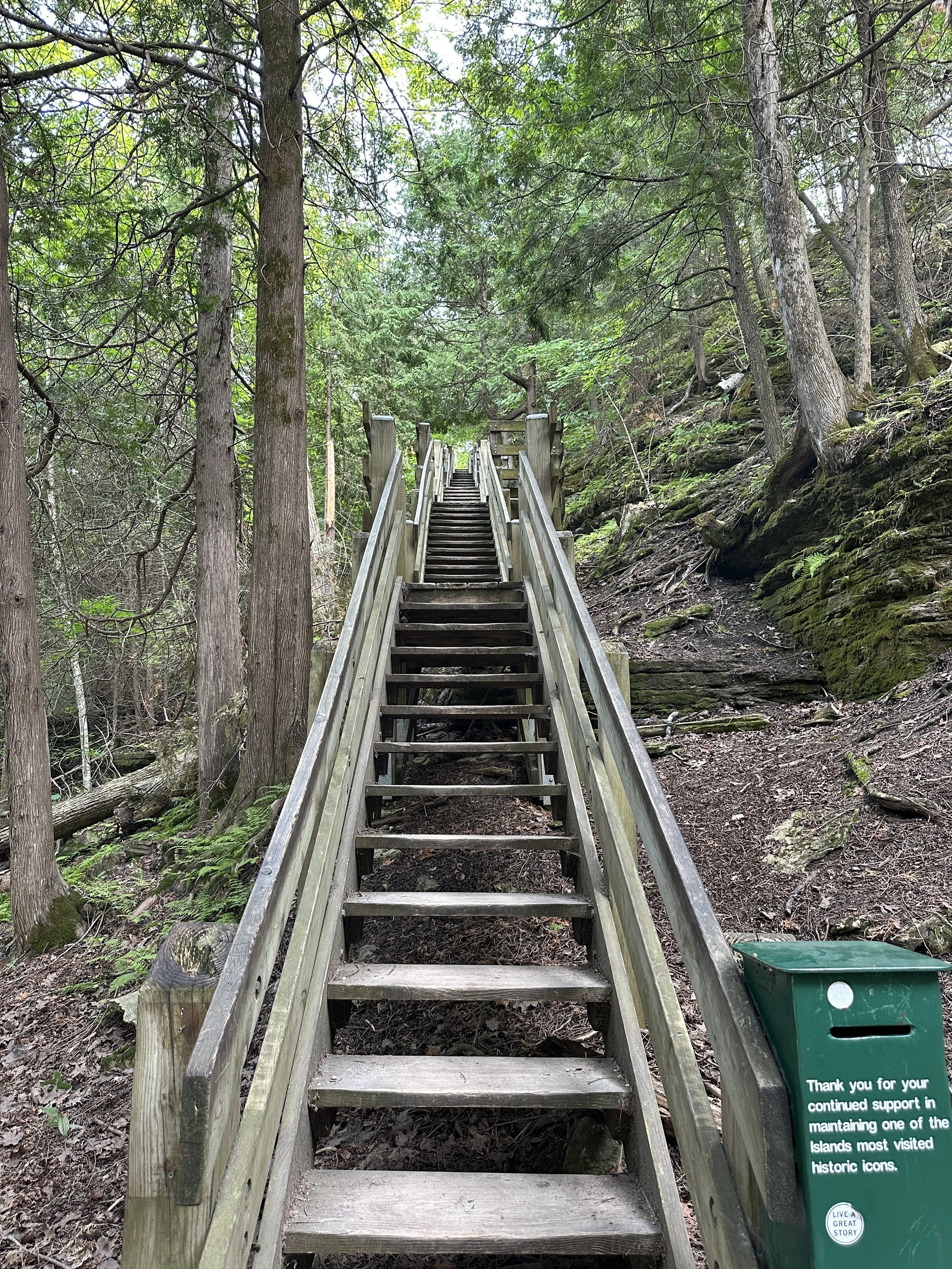 Stairs at the fire tower