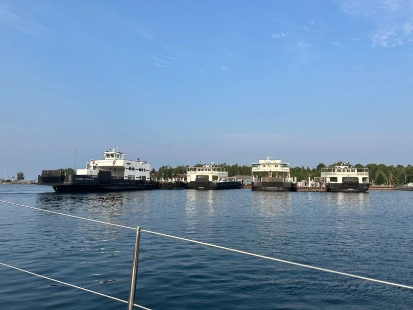 Leaving Washington Island Ferries behind