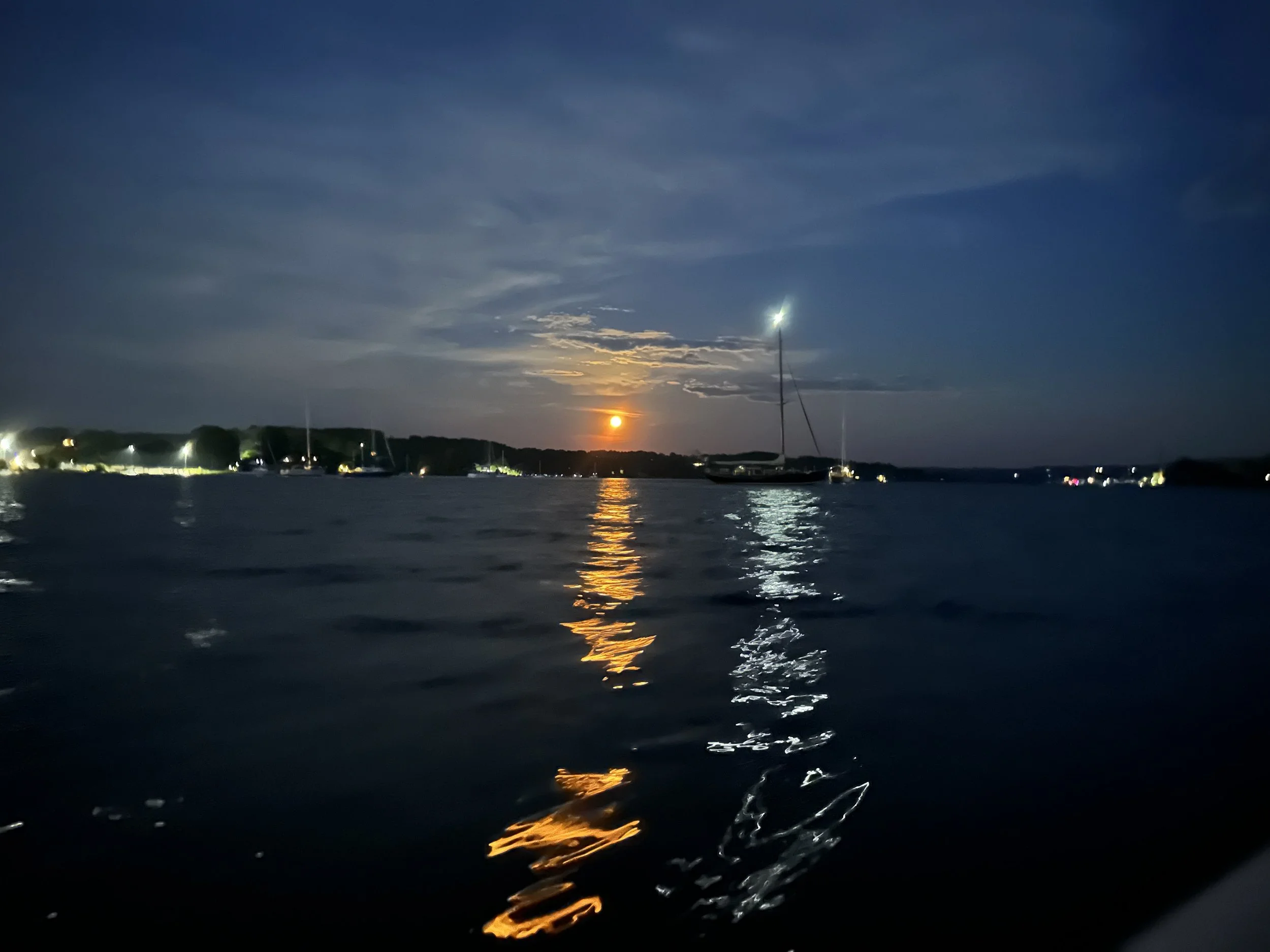 Mångata with Ciara's anchor light