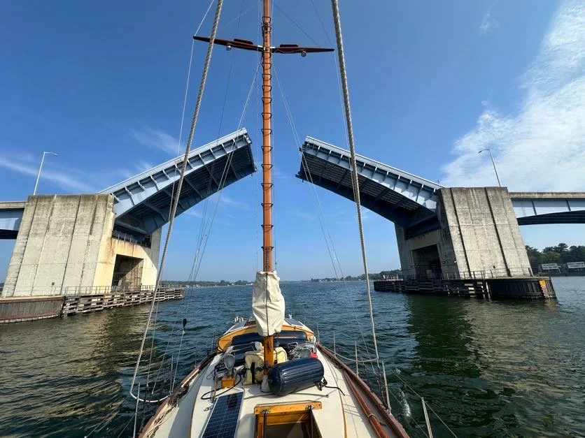 Past the 1st bridge