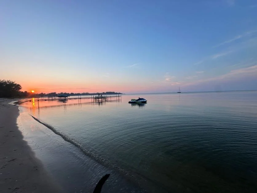 Sunset from Sand Bay