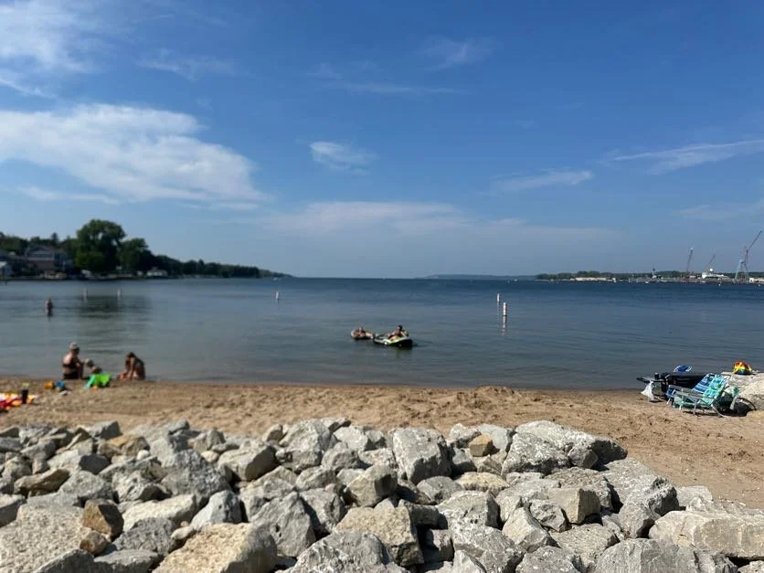 View of the anchorage we plan on coming back to in Sturgeon Bay