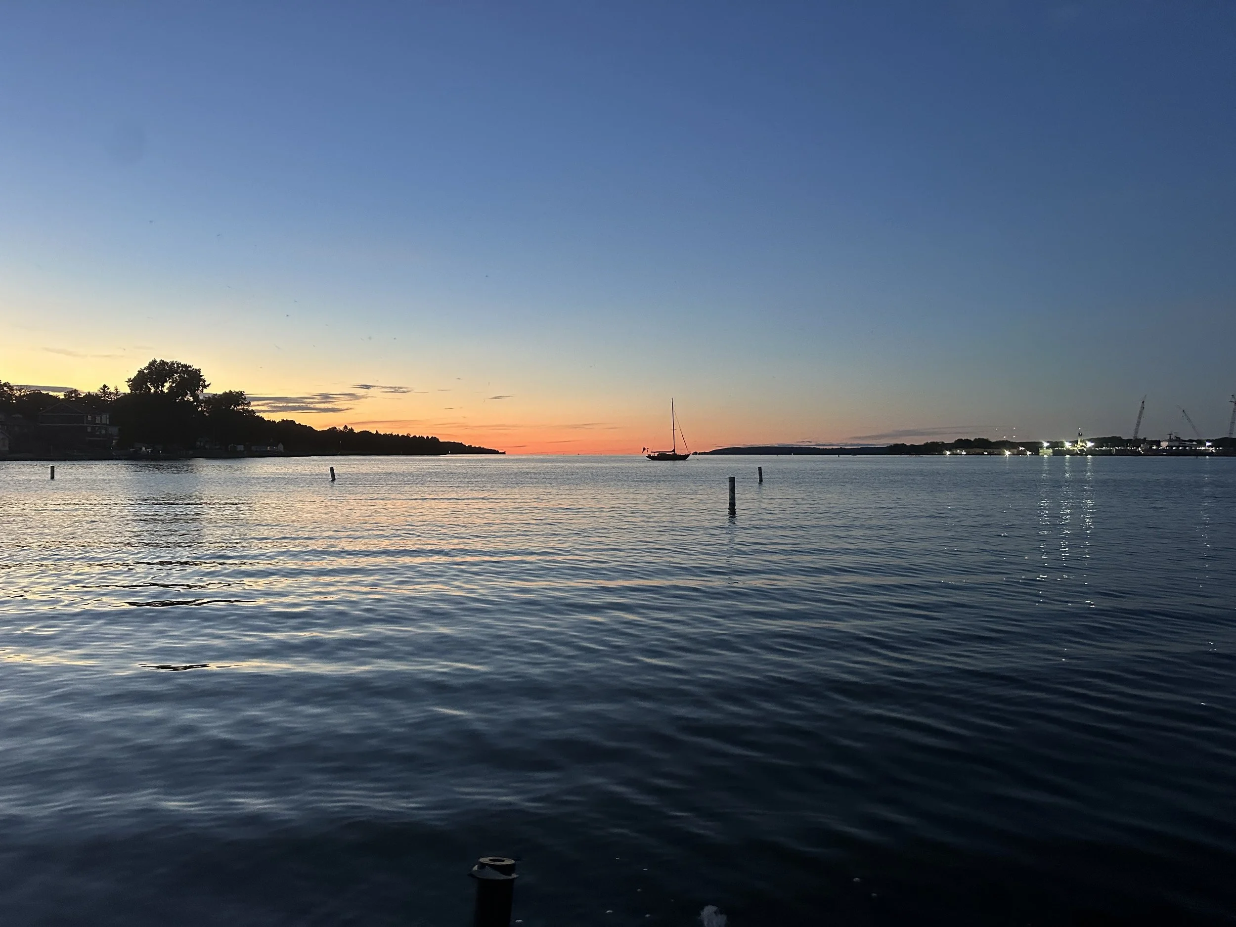 Calm sunset