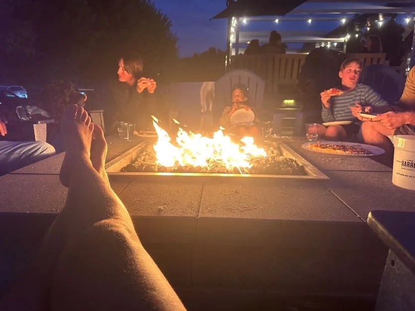 Campfire with new friends