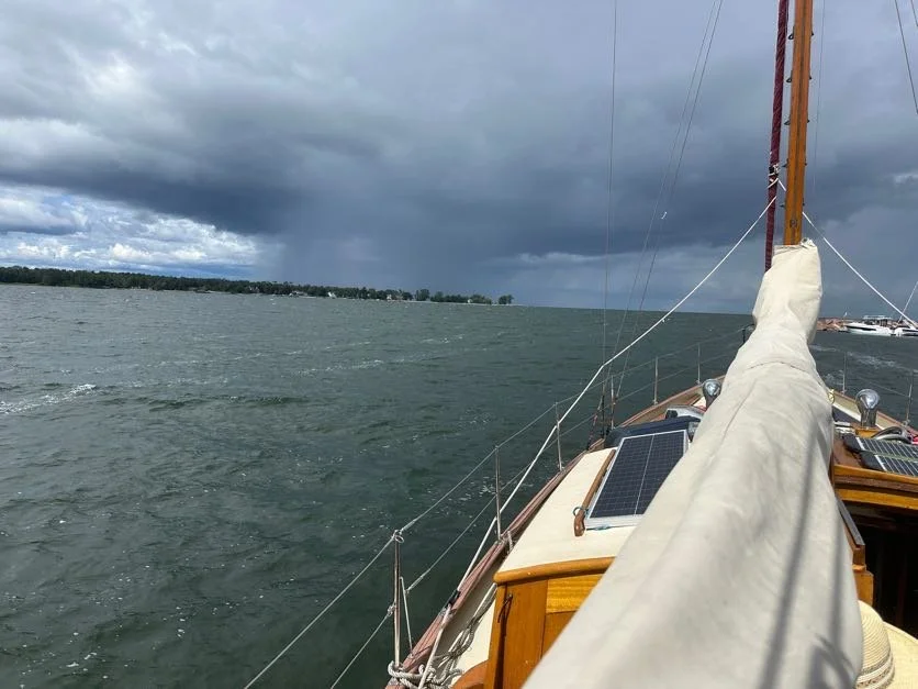 View of upcoming storm