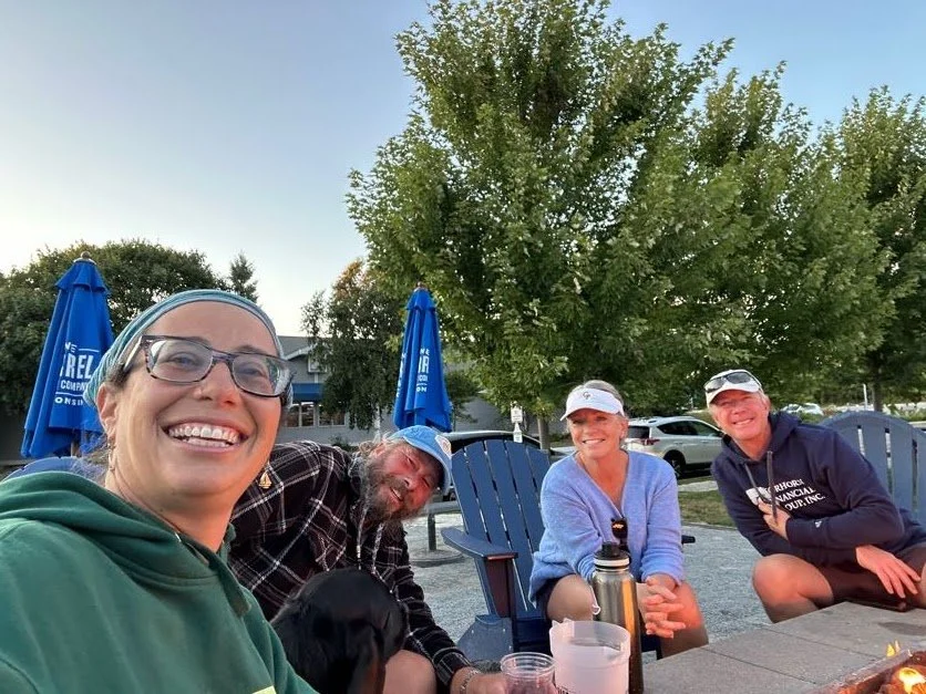 Craig, Sue, Captain and I at dinner