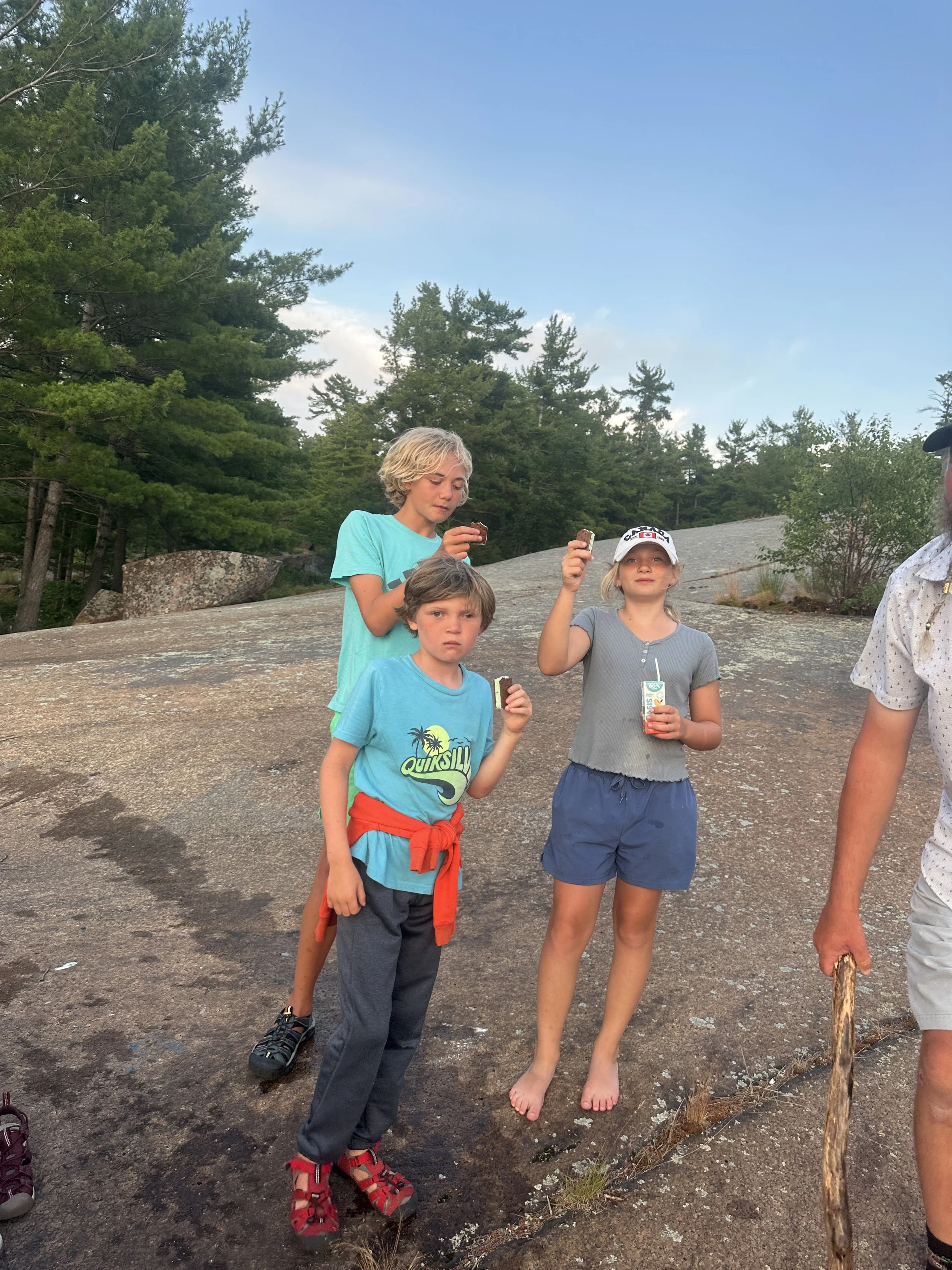 Kids enjoying our Freeze-Dried Ice Cream