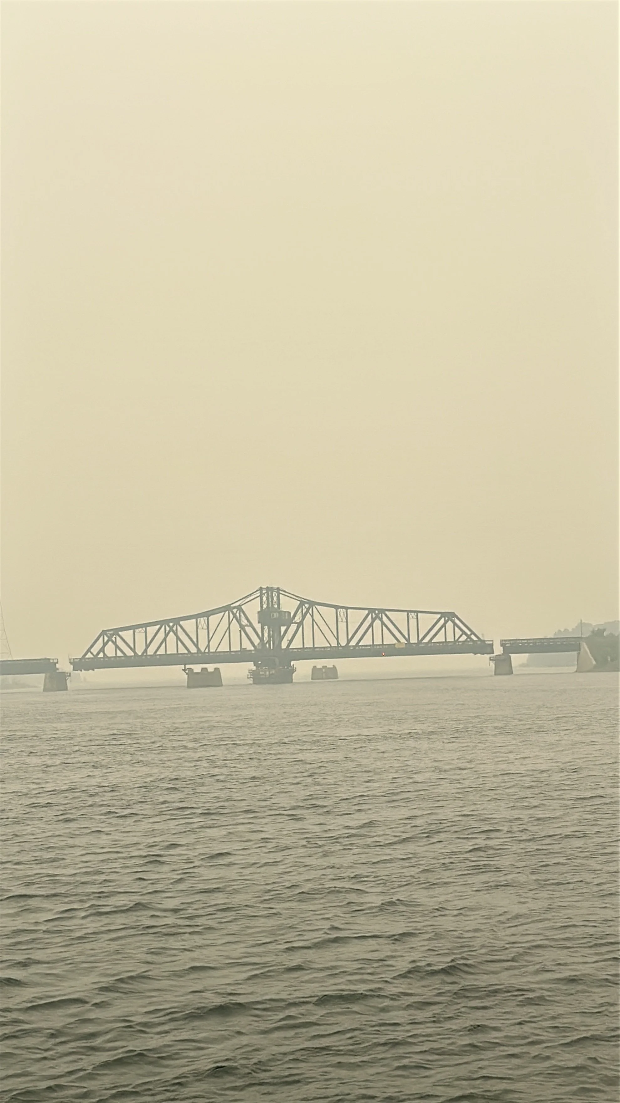 Little Current swing bridge opening