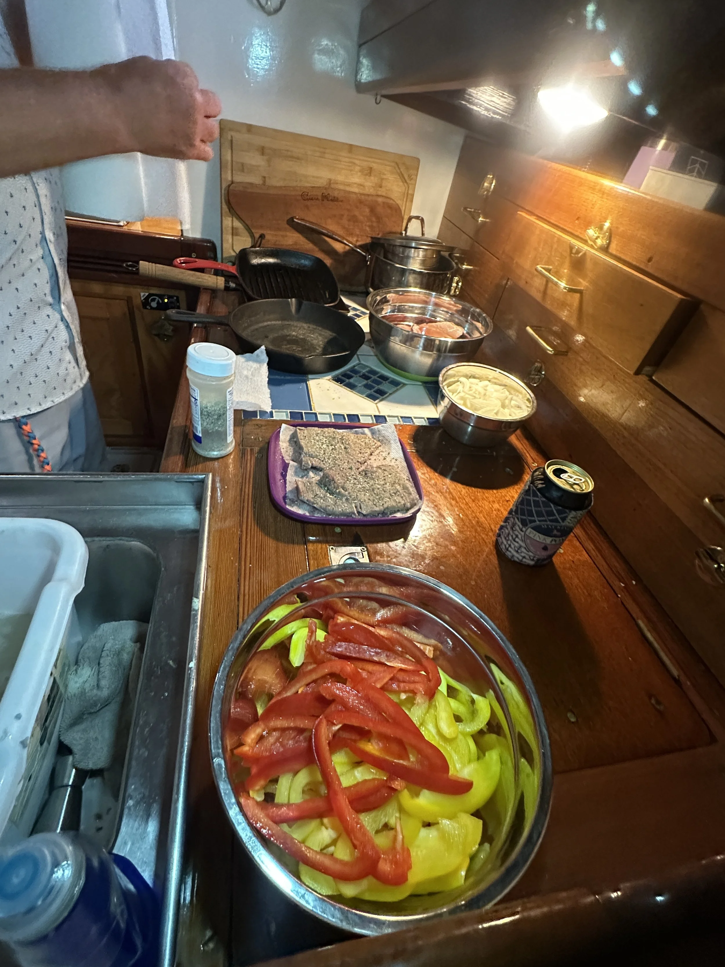 Freeze dried meat ready to go with fresh peppers