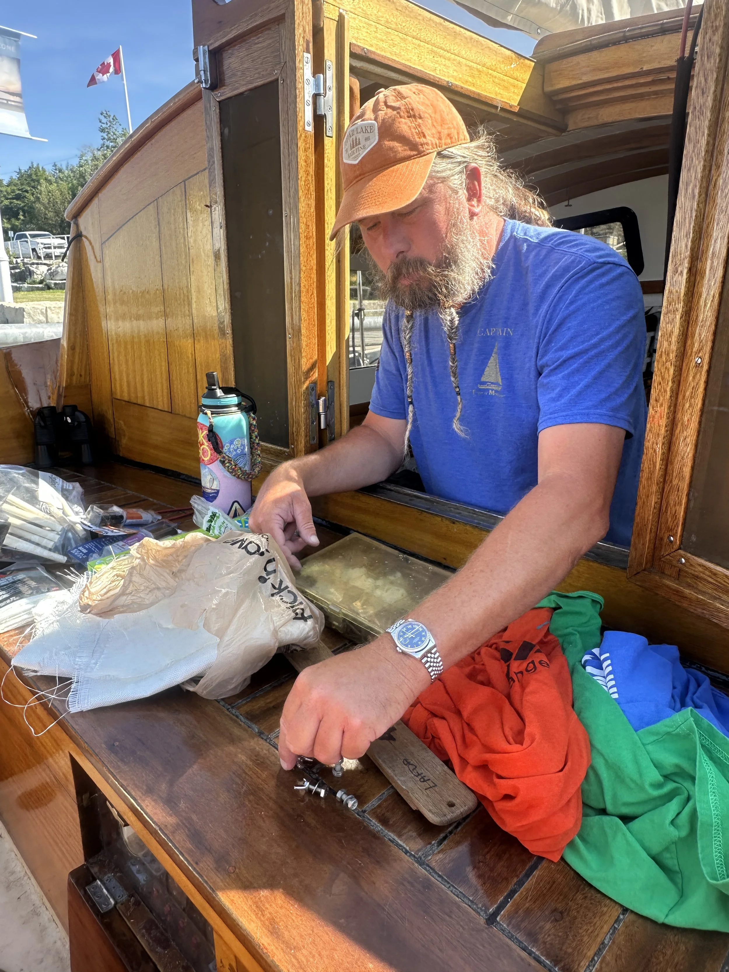 Captain finding all the parts