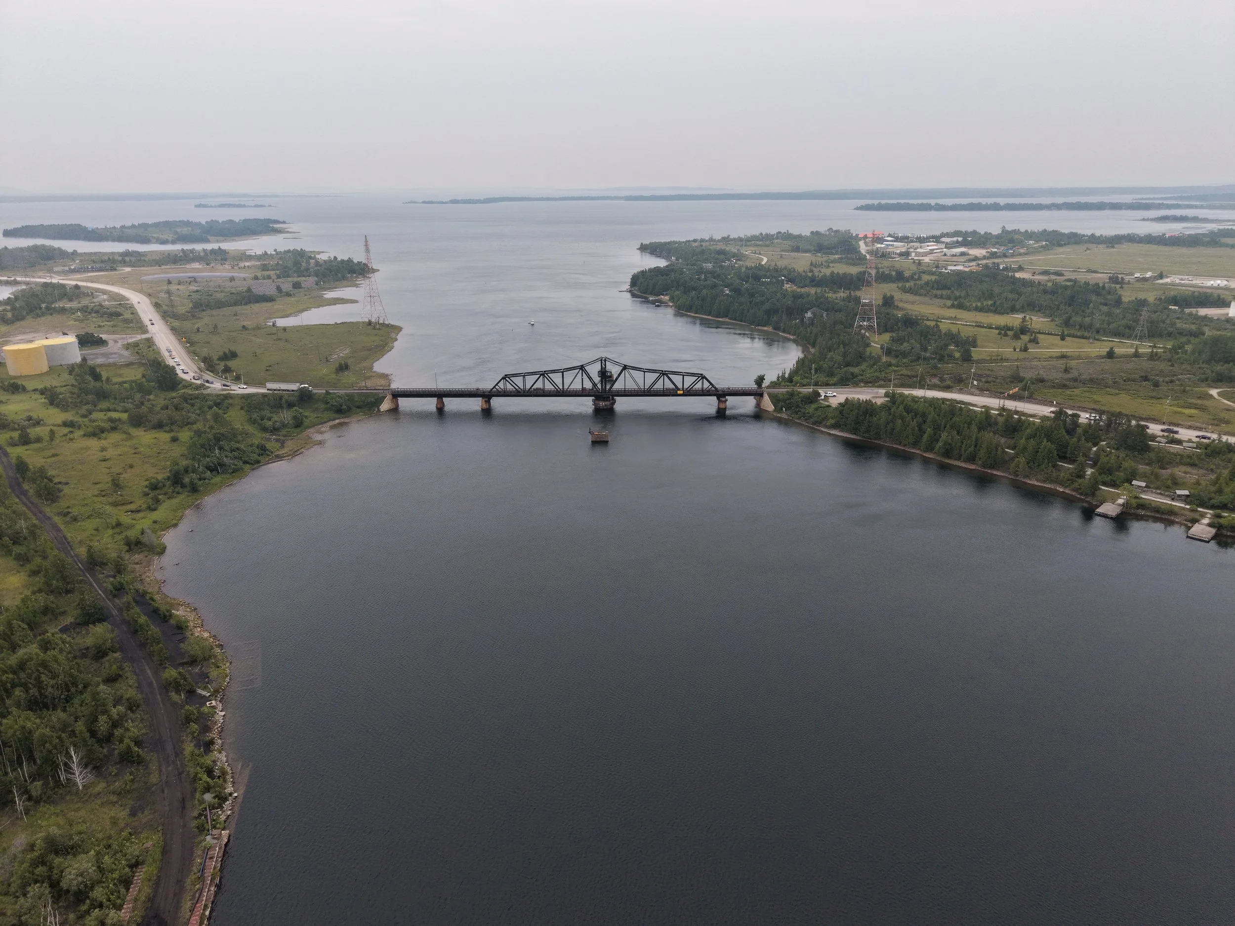 Drone pictures of Little Current