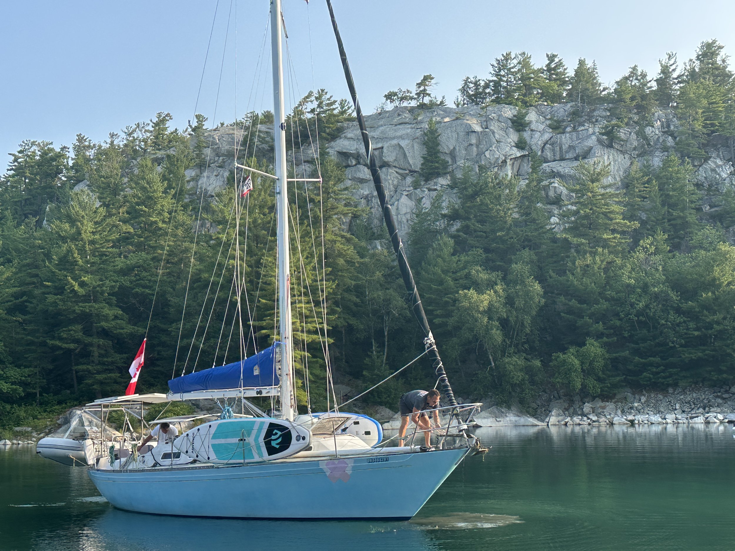 Lucia pulling anchor 