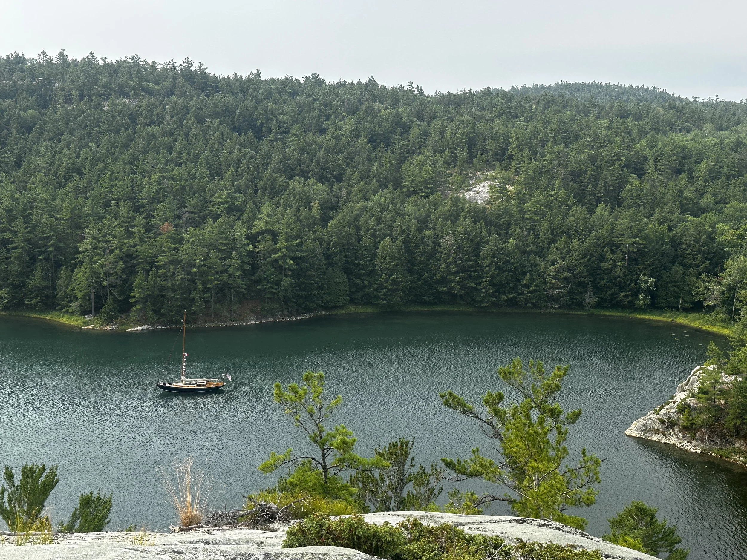 View from top of Quartzite cliffs