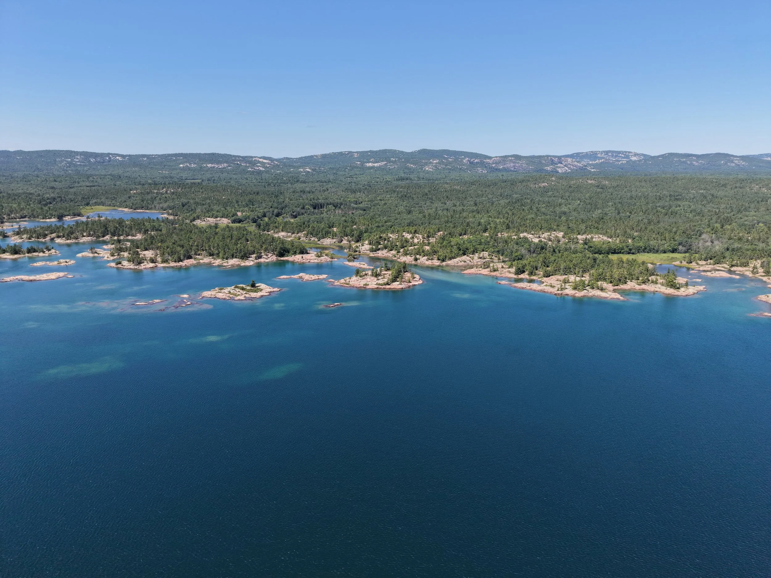 Drone photo of the hiking grounds