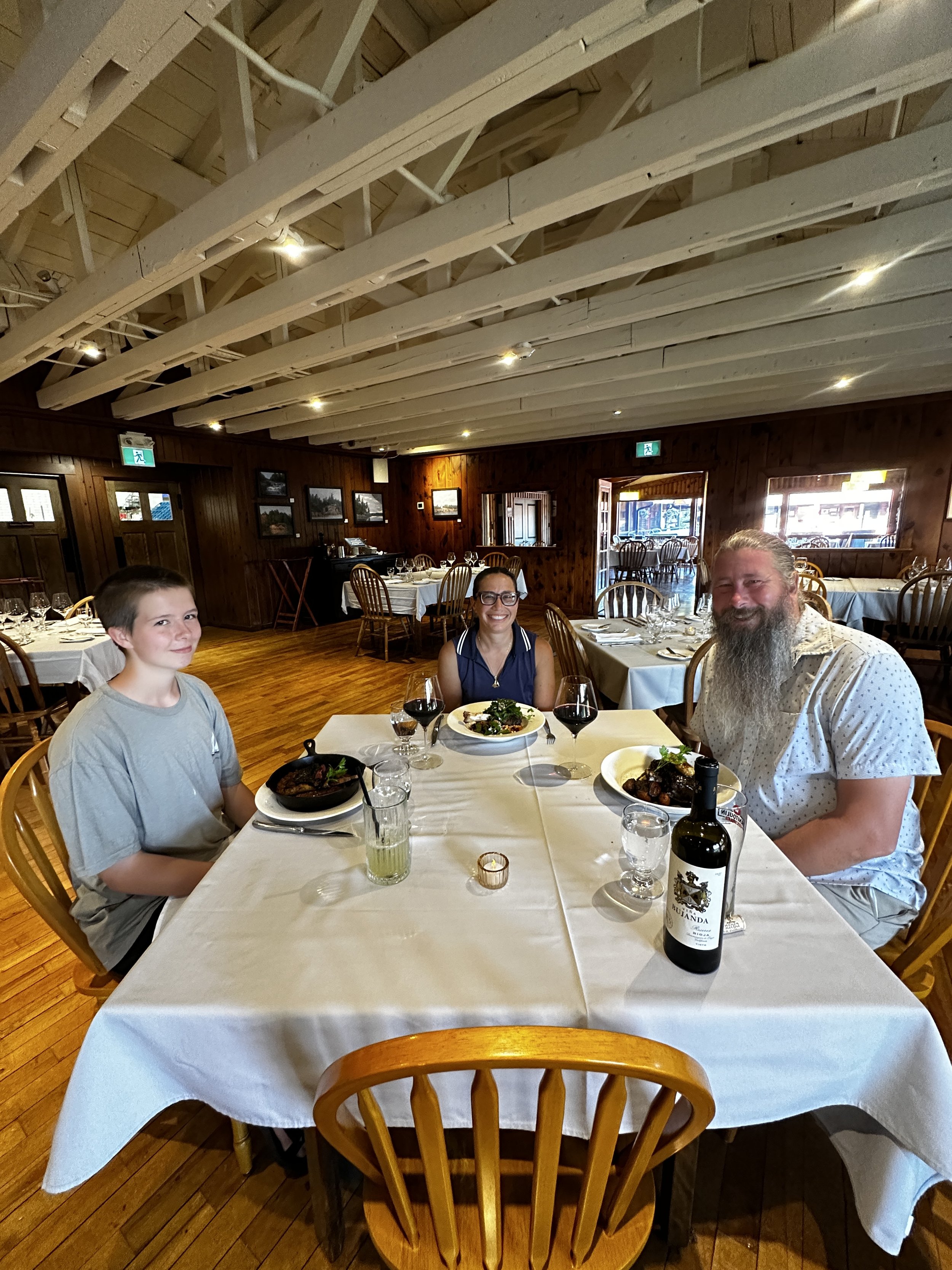 Family at dinner, no one puts baby in a corner