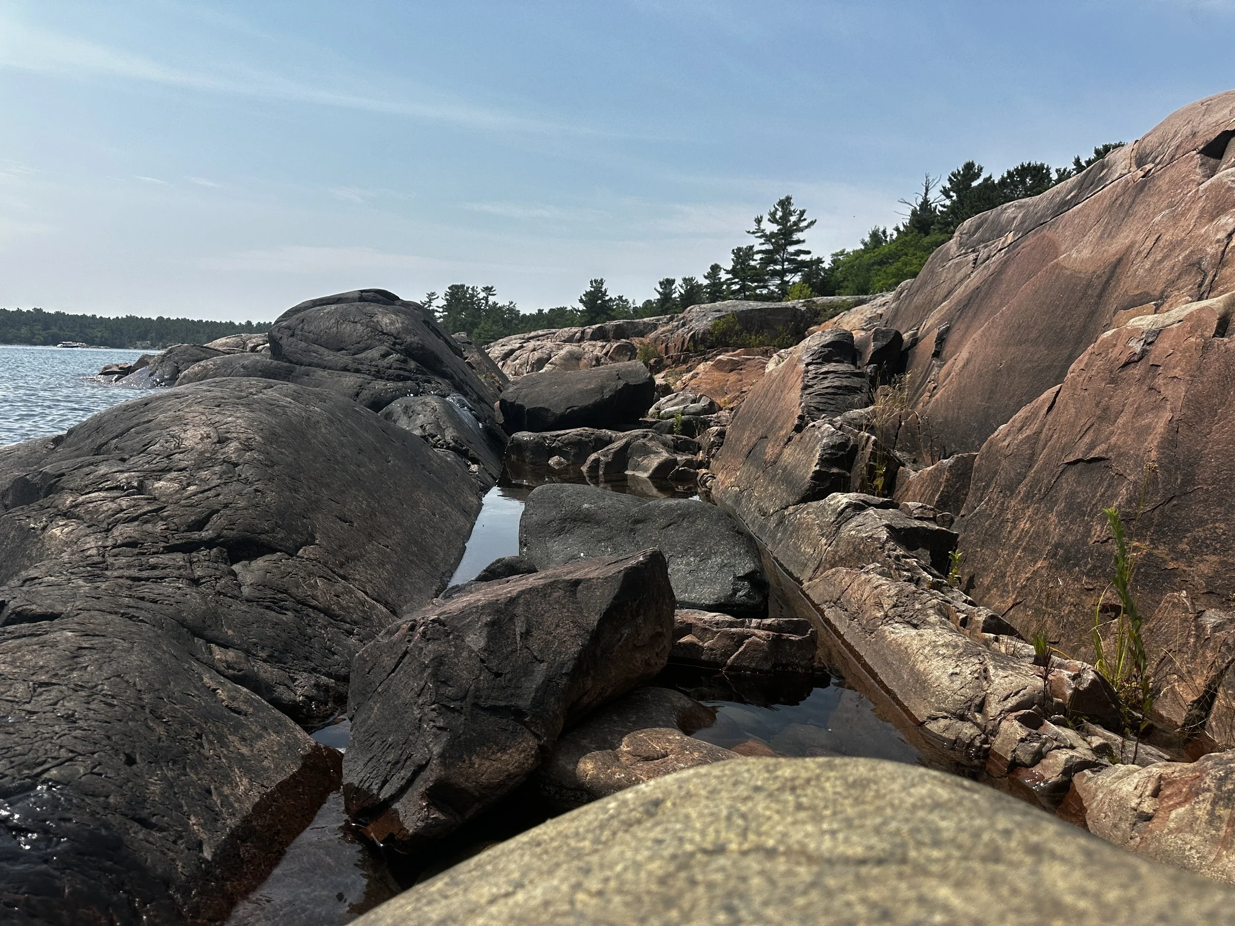 Pretty rocks and water