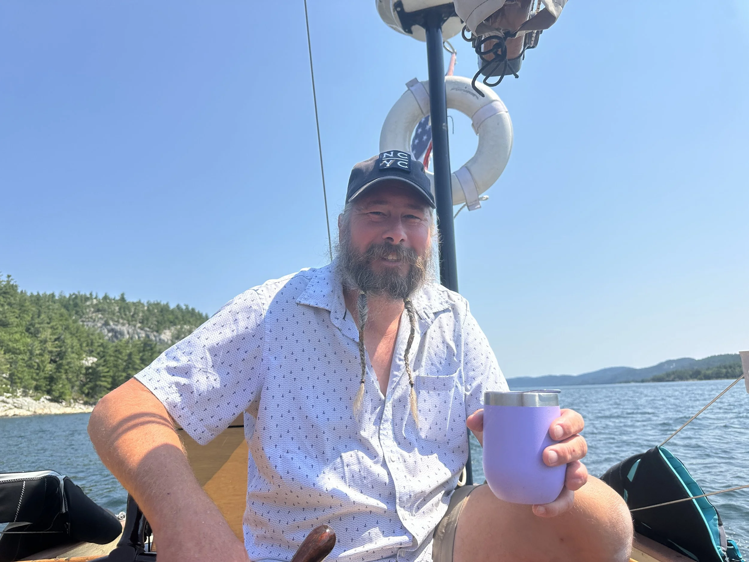 Just a Captain and his coffee in paradise