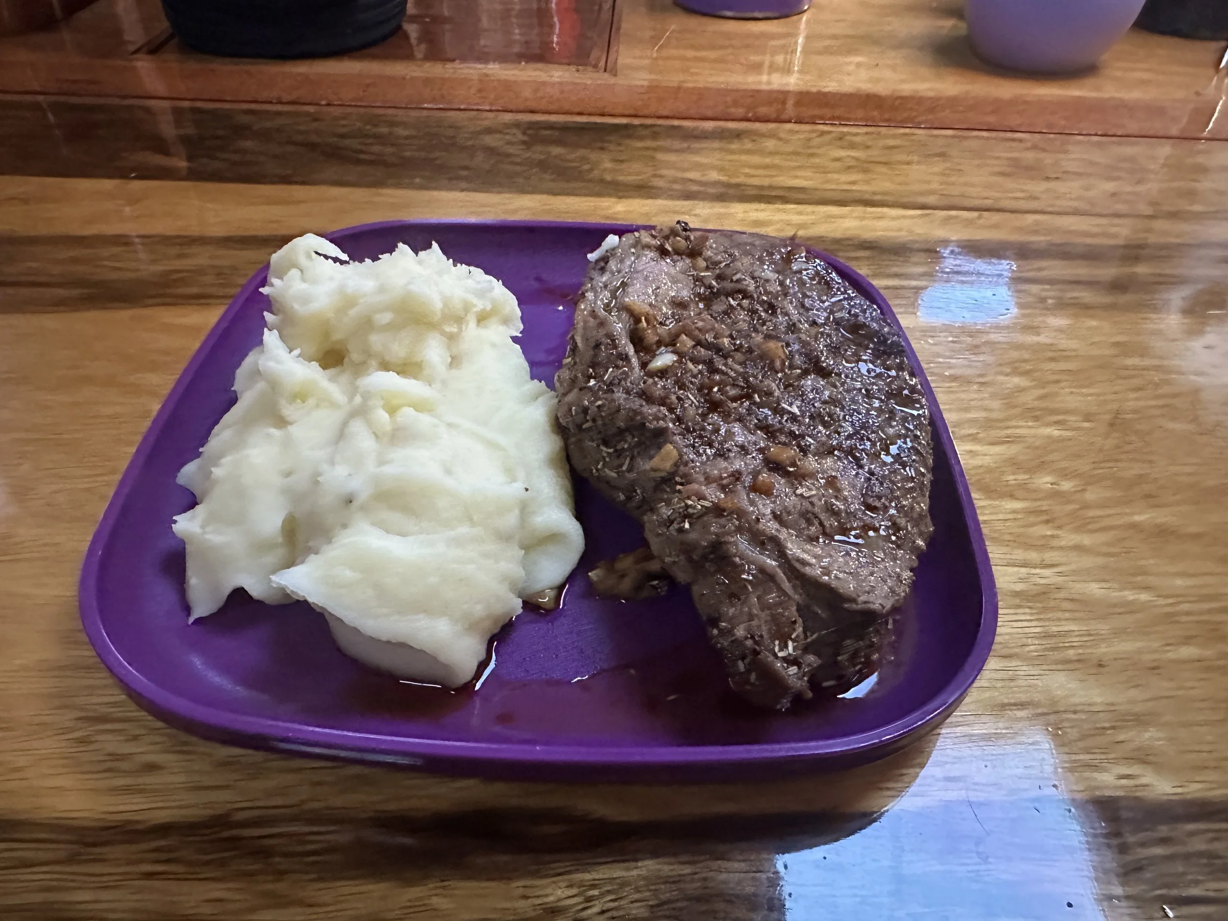Yummy steak and potato dinner