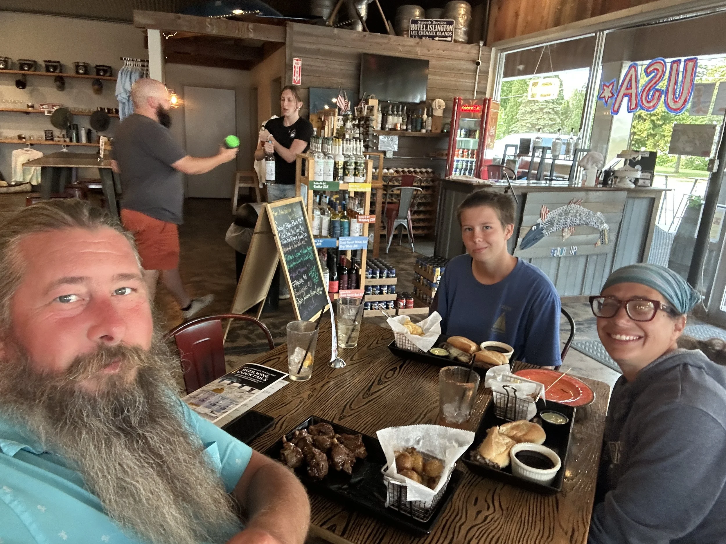 Dinner selfie