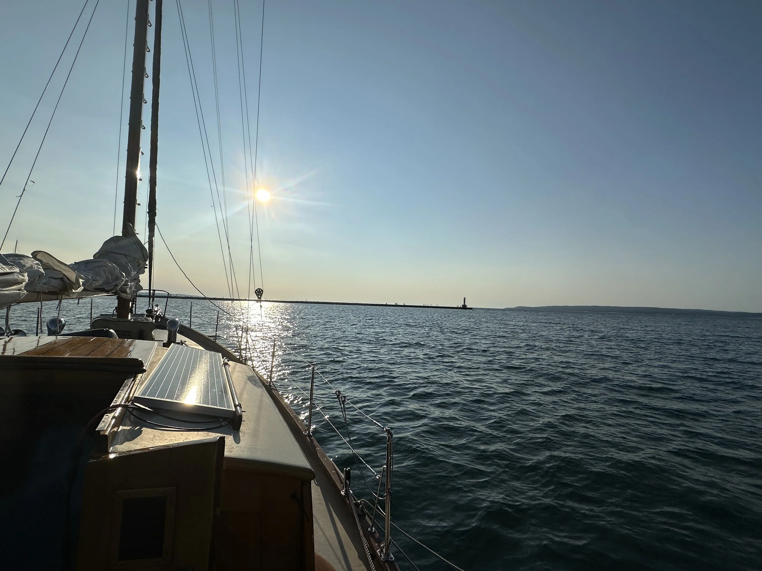 View from our anchorage in Petoskey