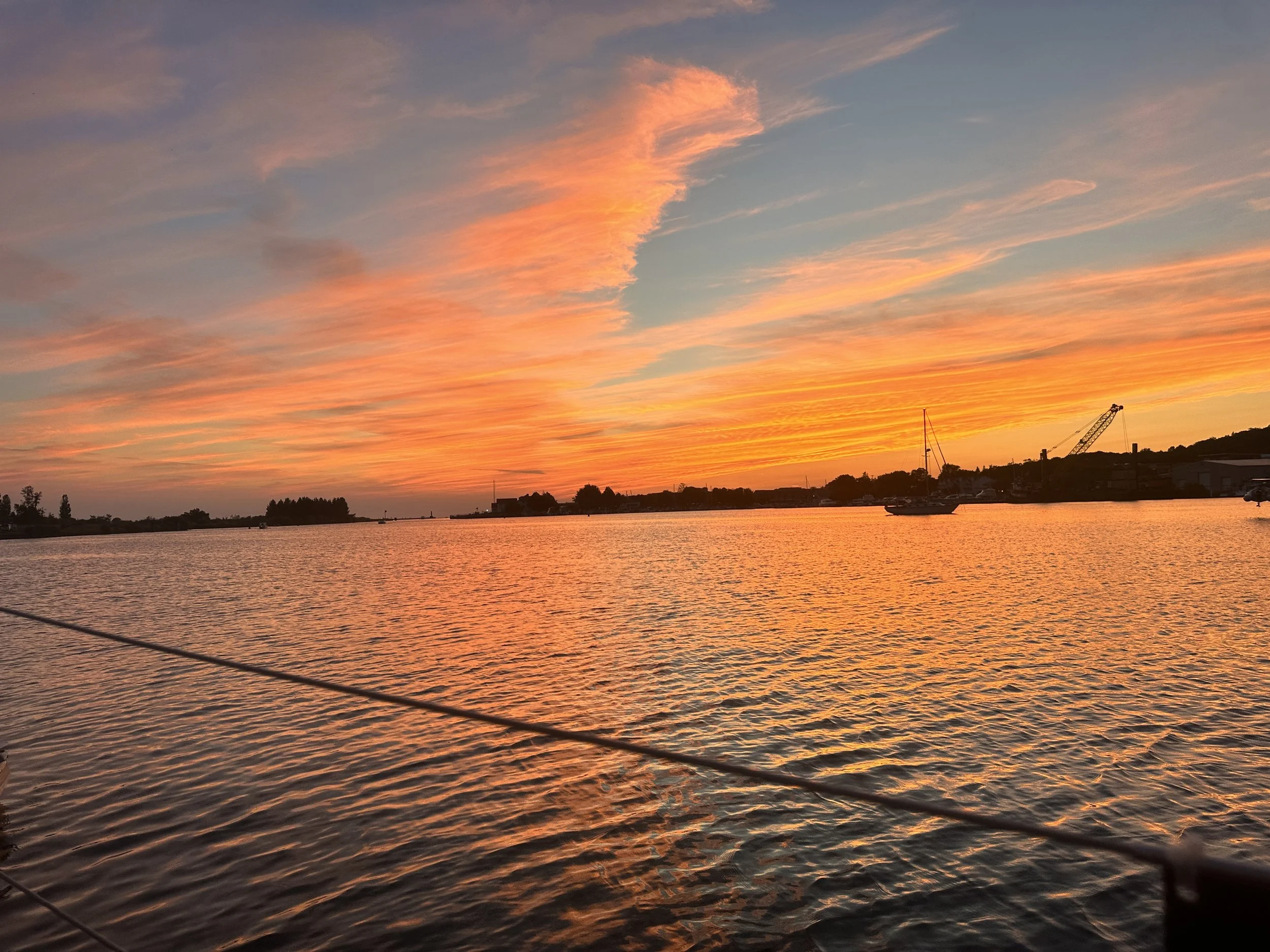 Beautiful sunset in Lake Betsie