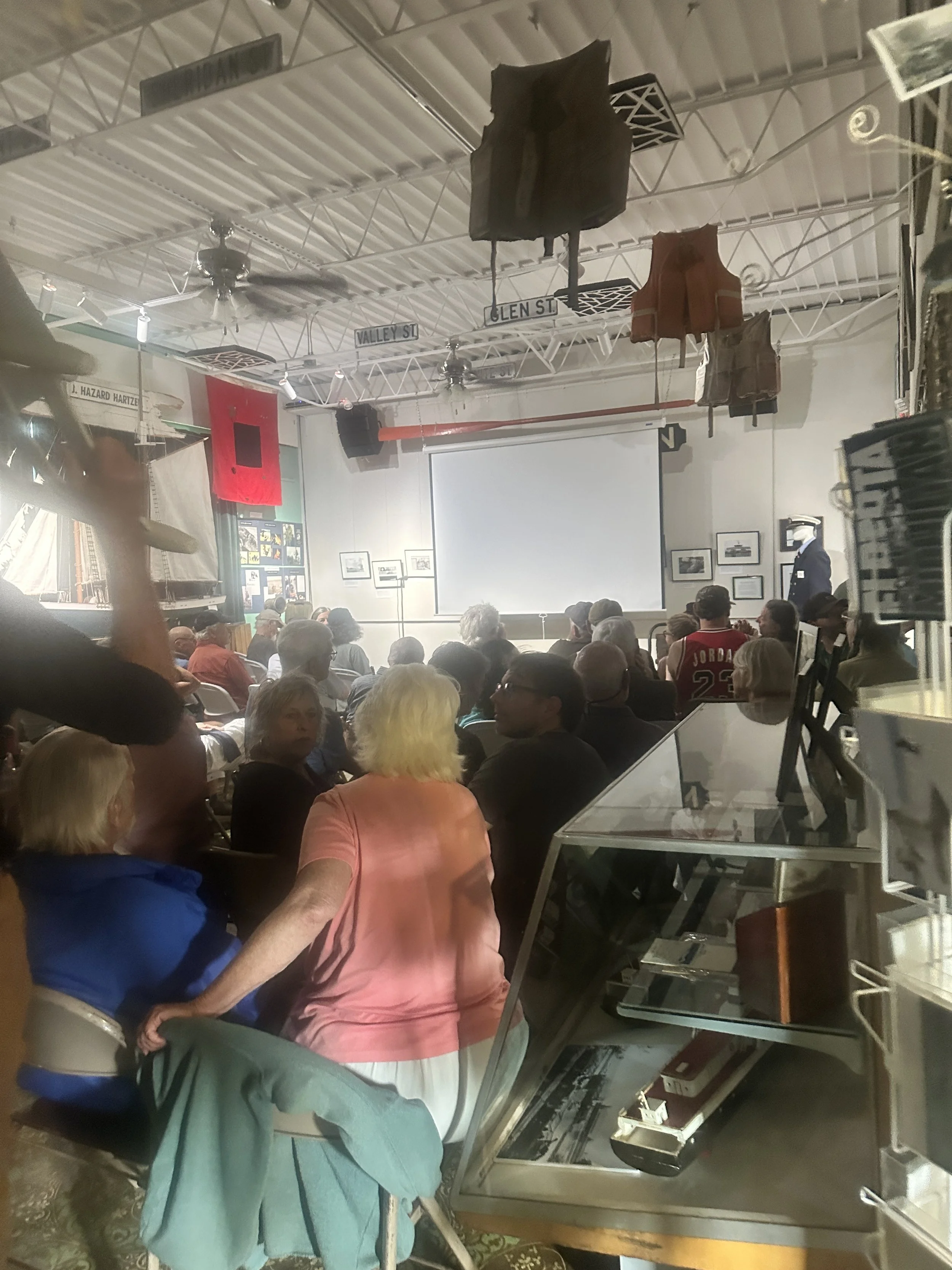 The crowd for the film presentation