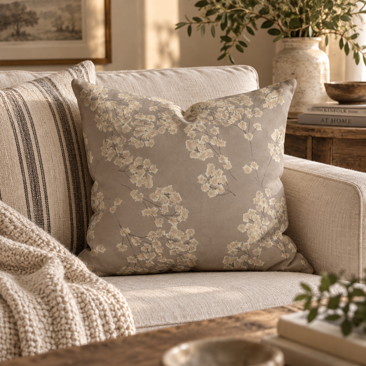 Meadow Hush Floral Pillow Cover