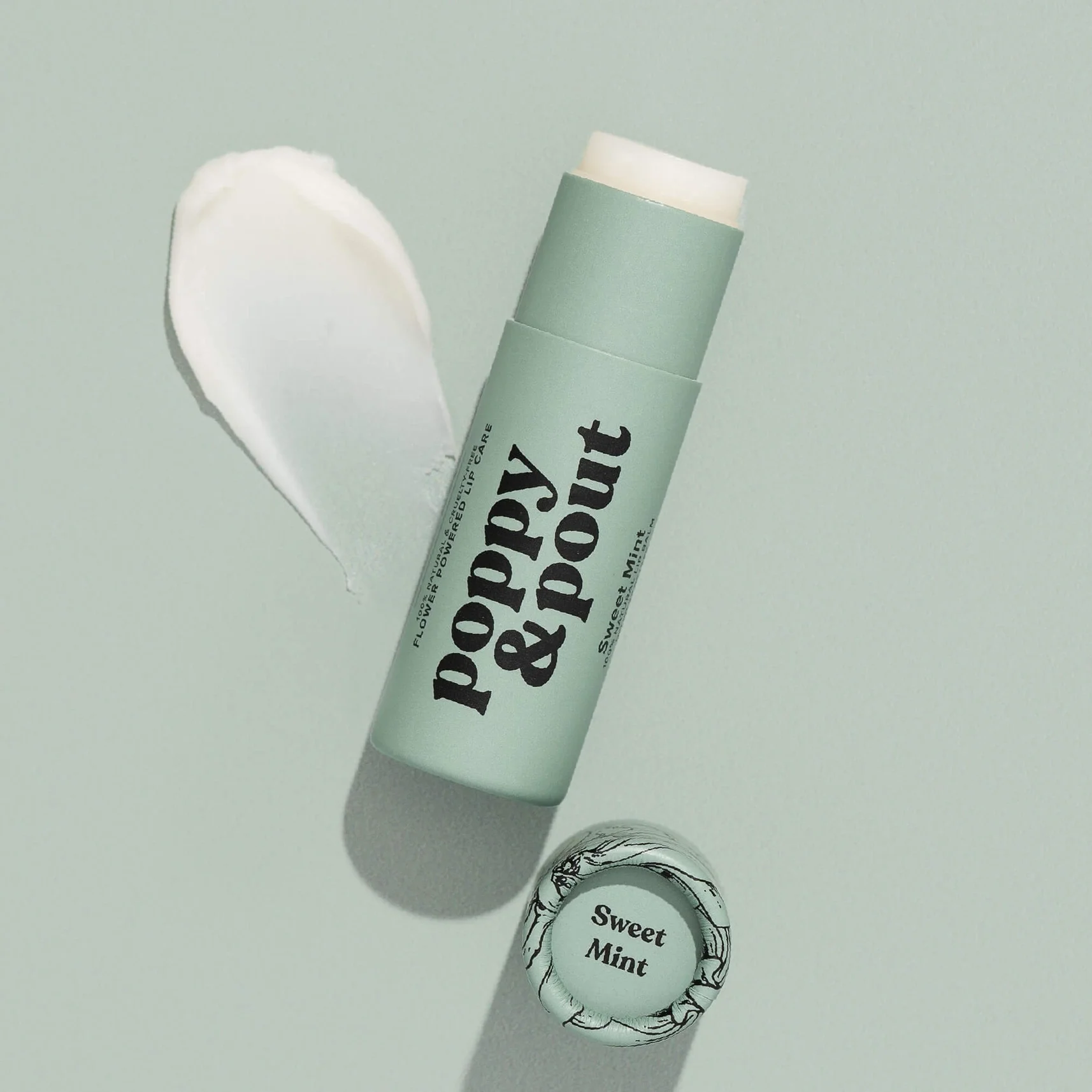 Poppy & Pout Natural Lip Balm – Sweet Mint