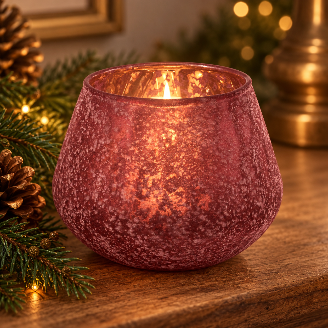 Burgundy Glass Votive on Warm Wood.png