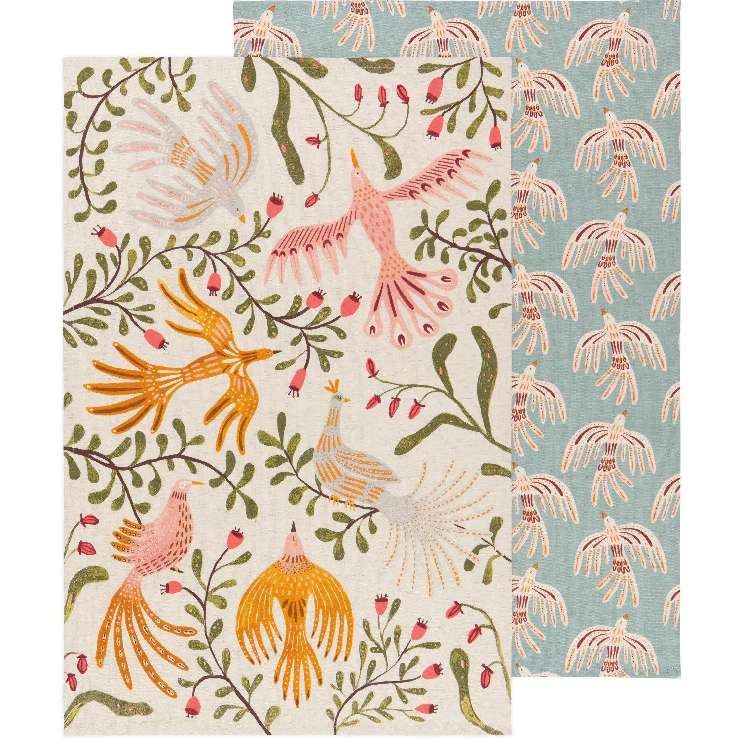 Plume Bird Kitchen Towel Set