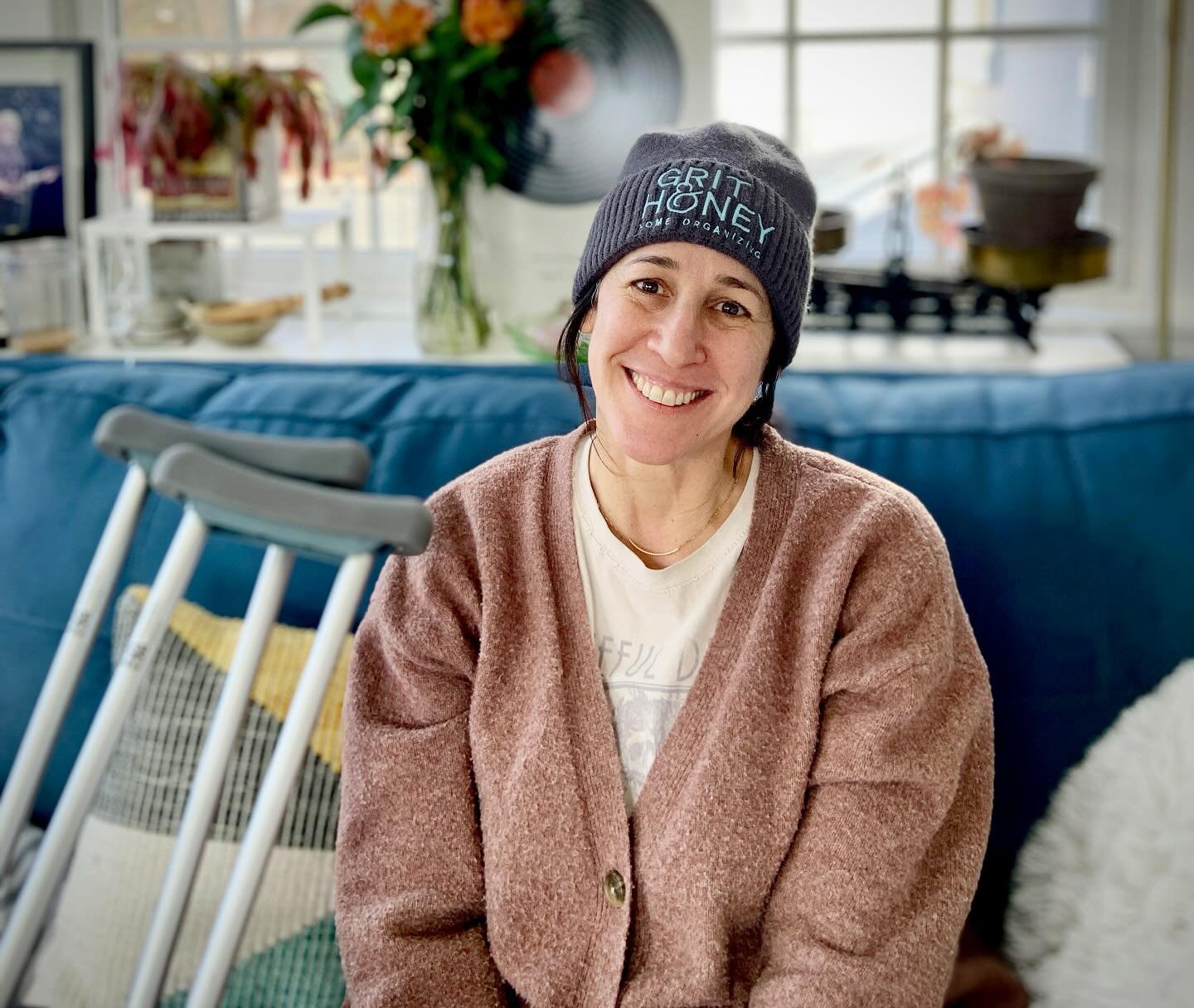 The dirt behind the grit. 

A year ago today I worried my business might be ending. I had torn my ACL skiing. This photo is from a few weeks post-surgery. I was feeling sorry for myself and decided to remember the moment with a smile. I don&rsquo;t l