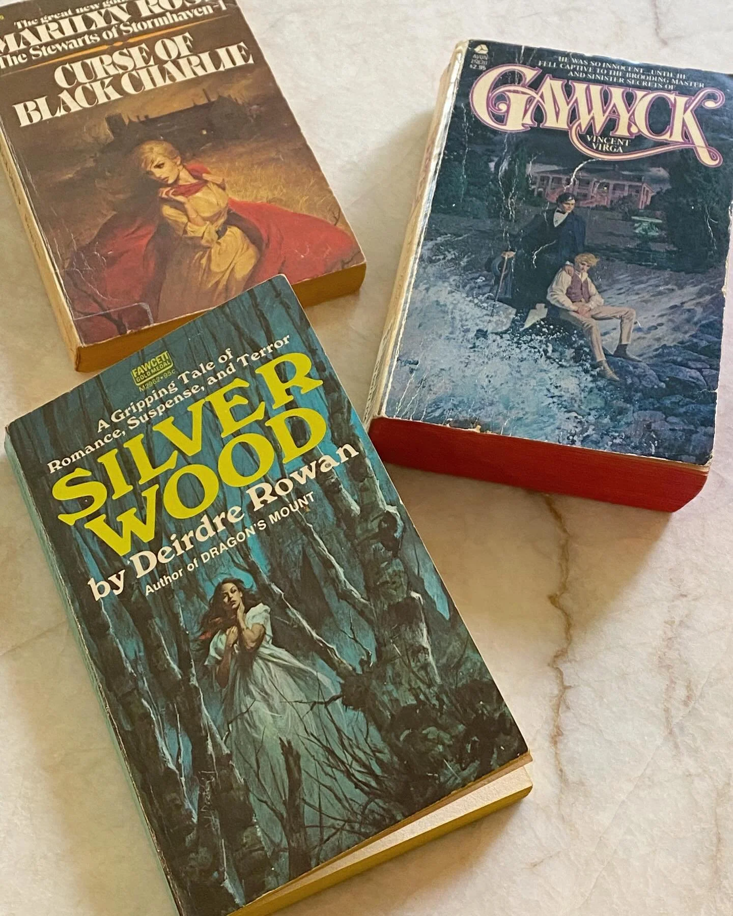 Current mood: Gothic Romance. ❤️&zwj;🔥 Props to whoever named their manor Gaywyck!
#vintagebooks #gothicdrama #gayfiction #campclassic