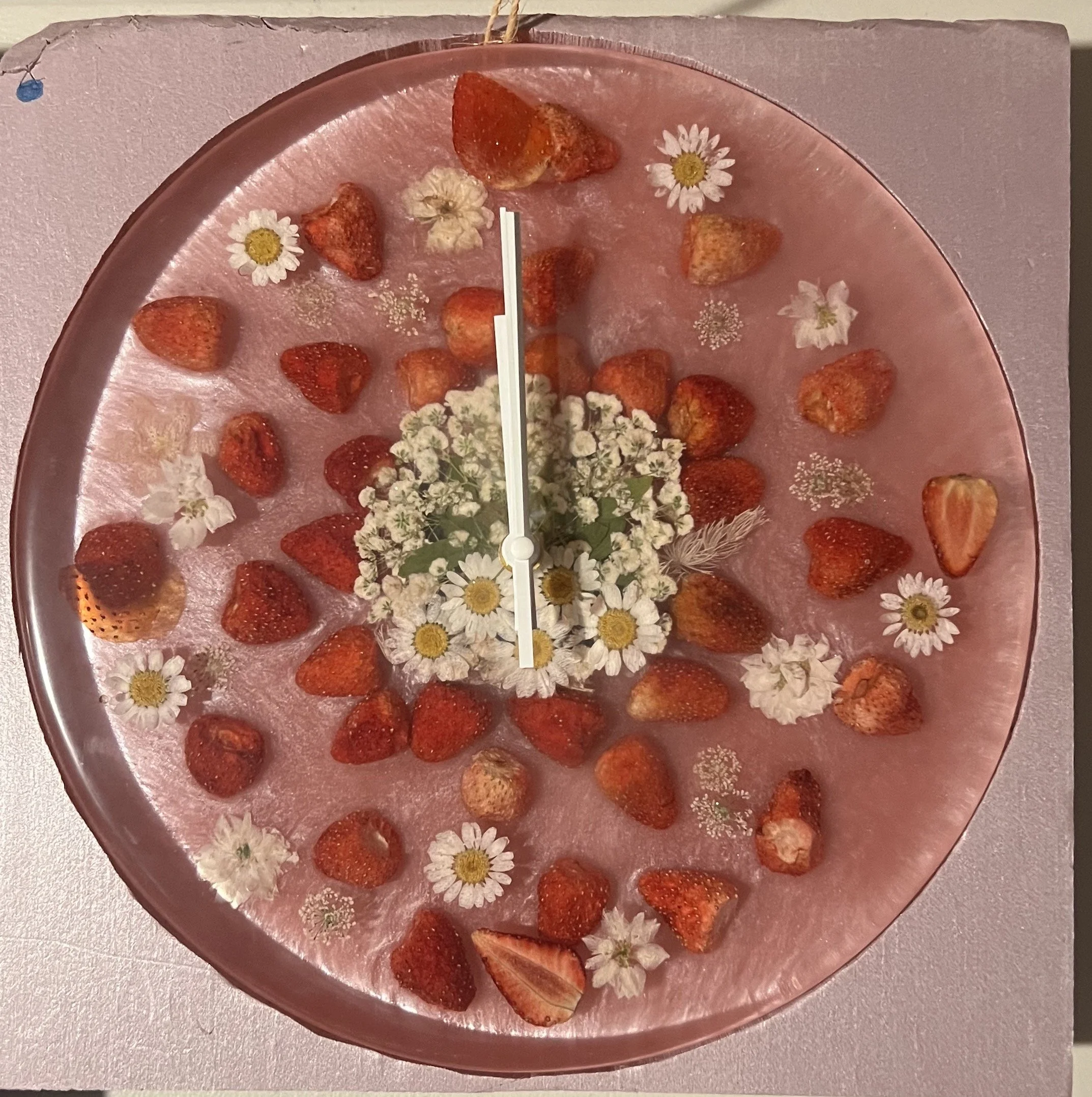 STRAWBERRY CLOCK- $235 (Sold)