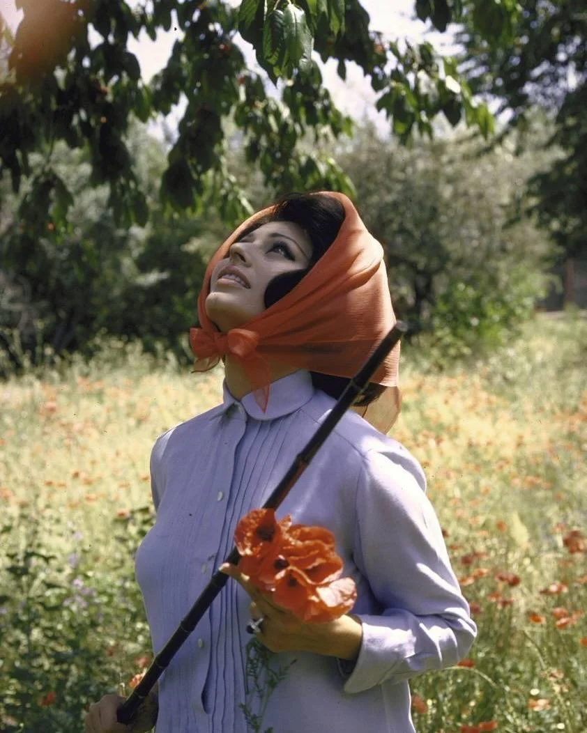 Sophia Loren at her Roman villa