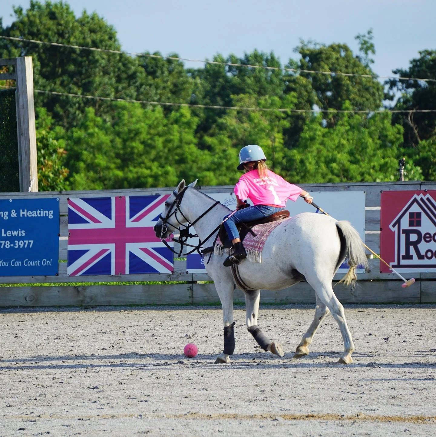 First Chukker at 8 years old for this little star! 🌟