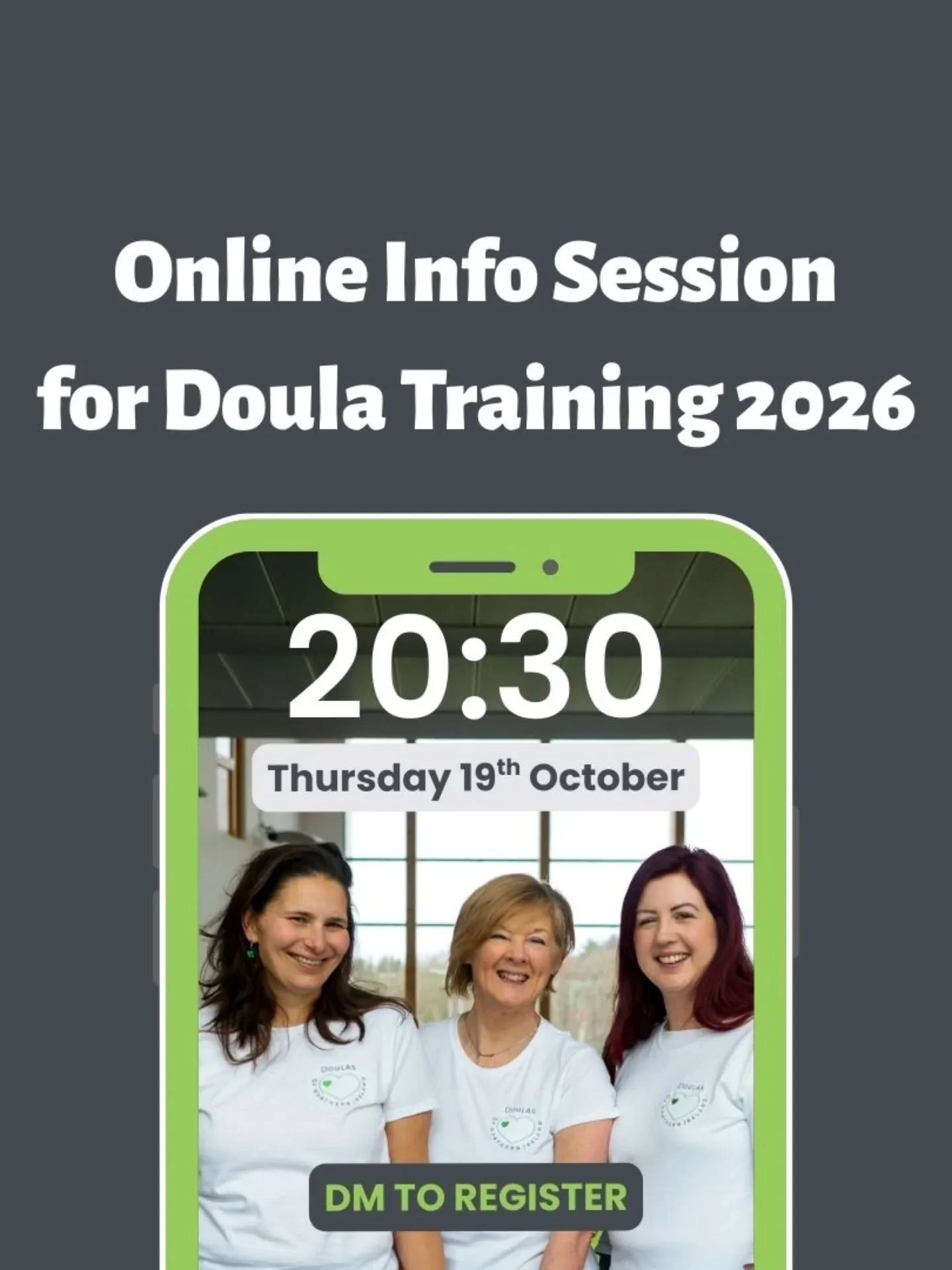 ✨ Doula Training in NI 2️⃣0️⃣2️⃣6️⃣✨

Join us for our FREE Online Info Session about our next doula training in 2026 and discover how you can begin your journey to support women and families through pregnancy, birth, and beyond. 🌿

📅 Date: Thursday