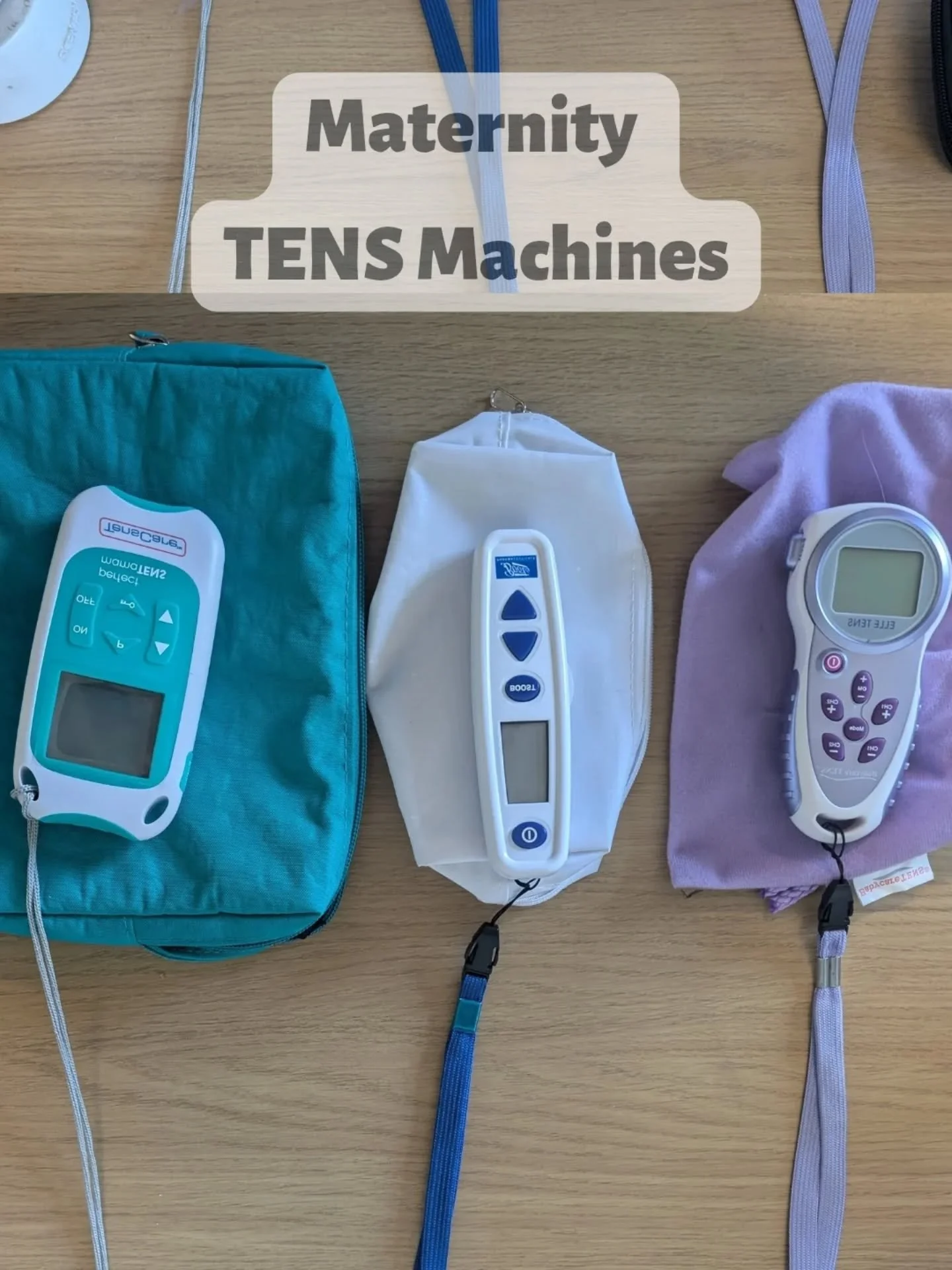 ✨BIRTH BAG ESSENTIAL ✨

A TENS Machine is a small but mighty little gadget and something we highly recommend having in your birth bag for labour. 

TENS machines deliver mild electrical pulses via sticky pads on the back to help block pain signals an