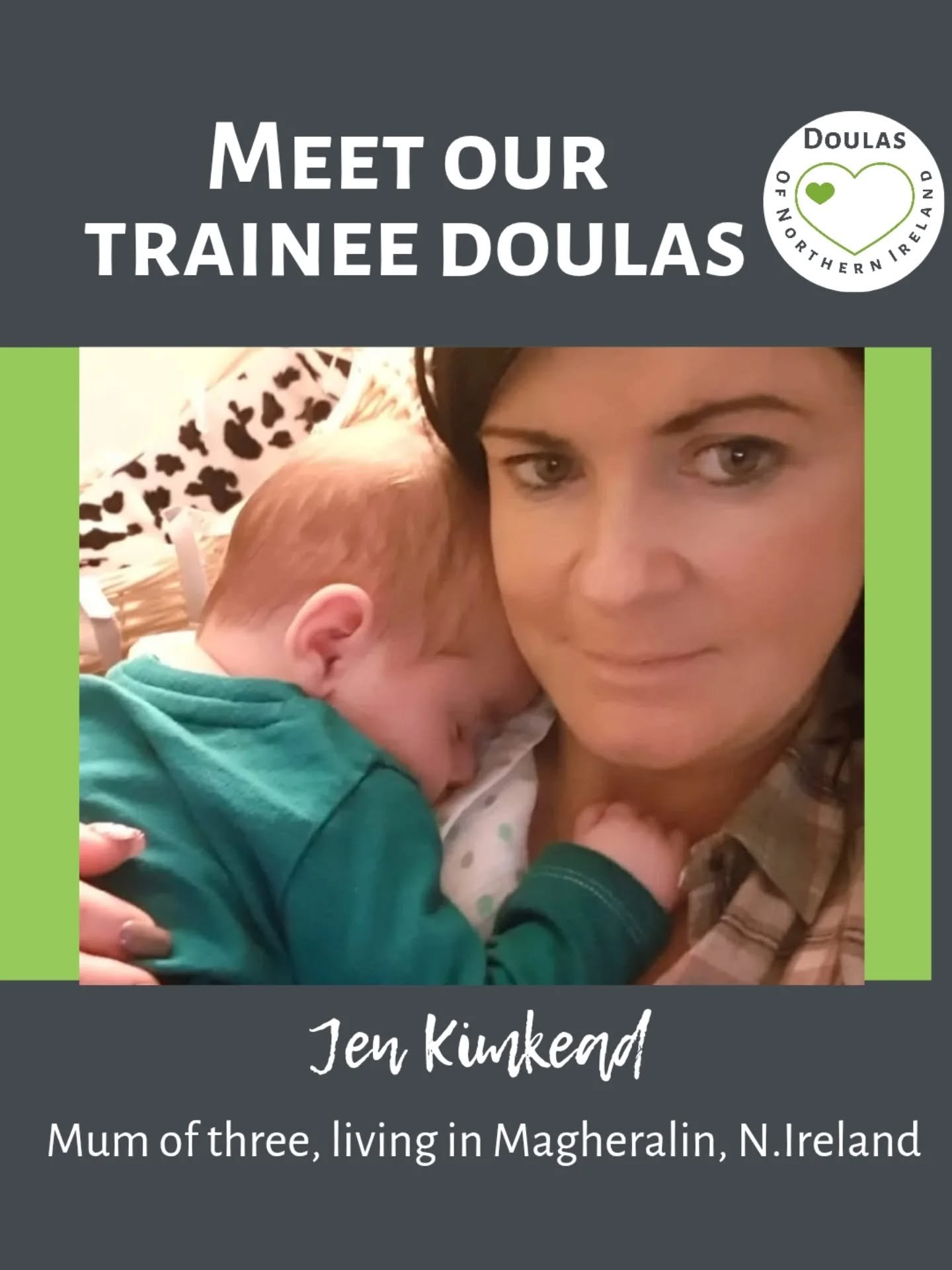 Meet our dancing @doula_jen_ni 💃

Hi everyone, I&rsquo;m Jen &mdash; wife, mum of three, nurse, Latin dancer, and a newly trained birth and postnatal doula based here in NI. 

Supporting families through pregnancy, birth and the early days is someth