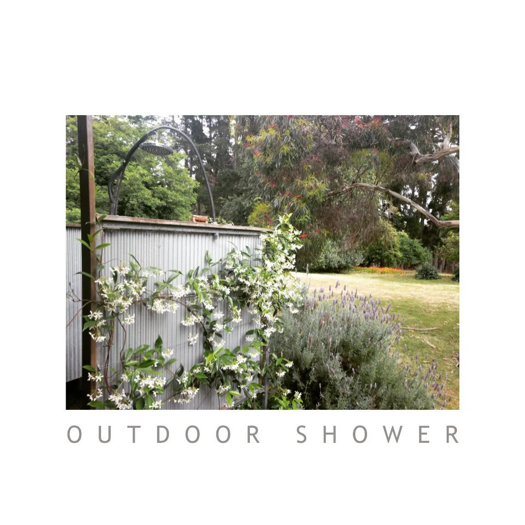 The outdoor shower.

Once you have felt the sun on your skin and seen the stars at night you will never want to shower inside again.

Not only do you get to experience awe every day but you also significantly reduce moisture and condensation in your 