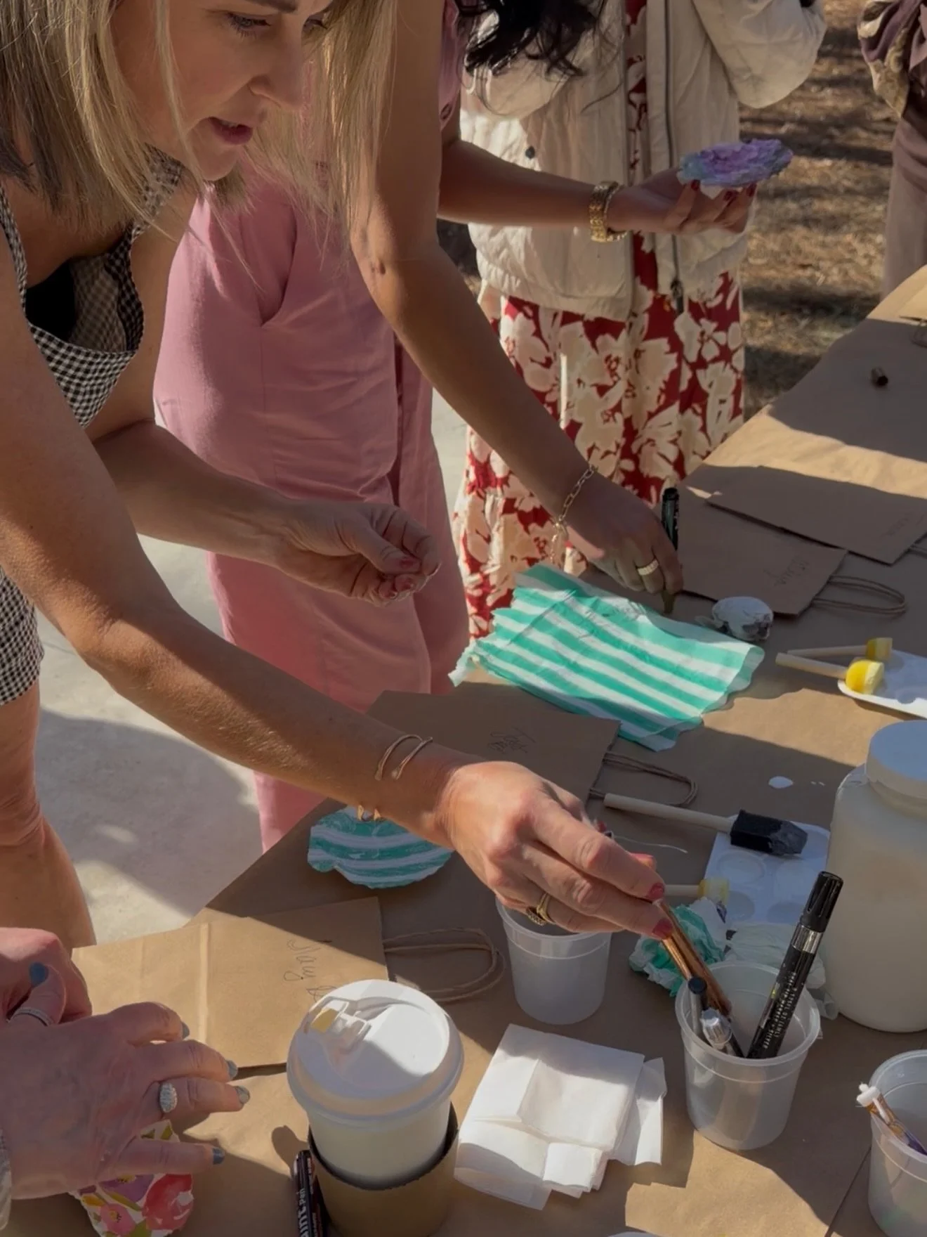 Yesterday at the Bloom Conference was such a joy. 🌸

I had the privilege of hosting two creative breakout workshops where we gathered around the table, slowed down, soaked in the sun and created beautiful shells together. Watching everyone lean into