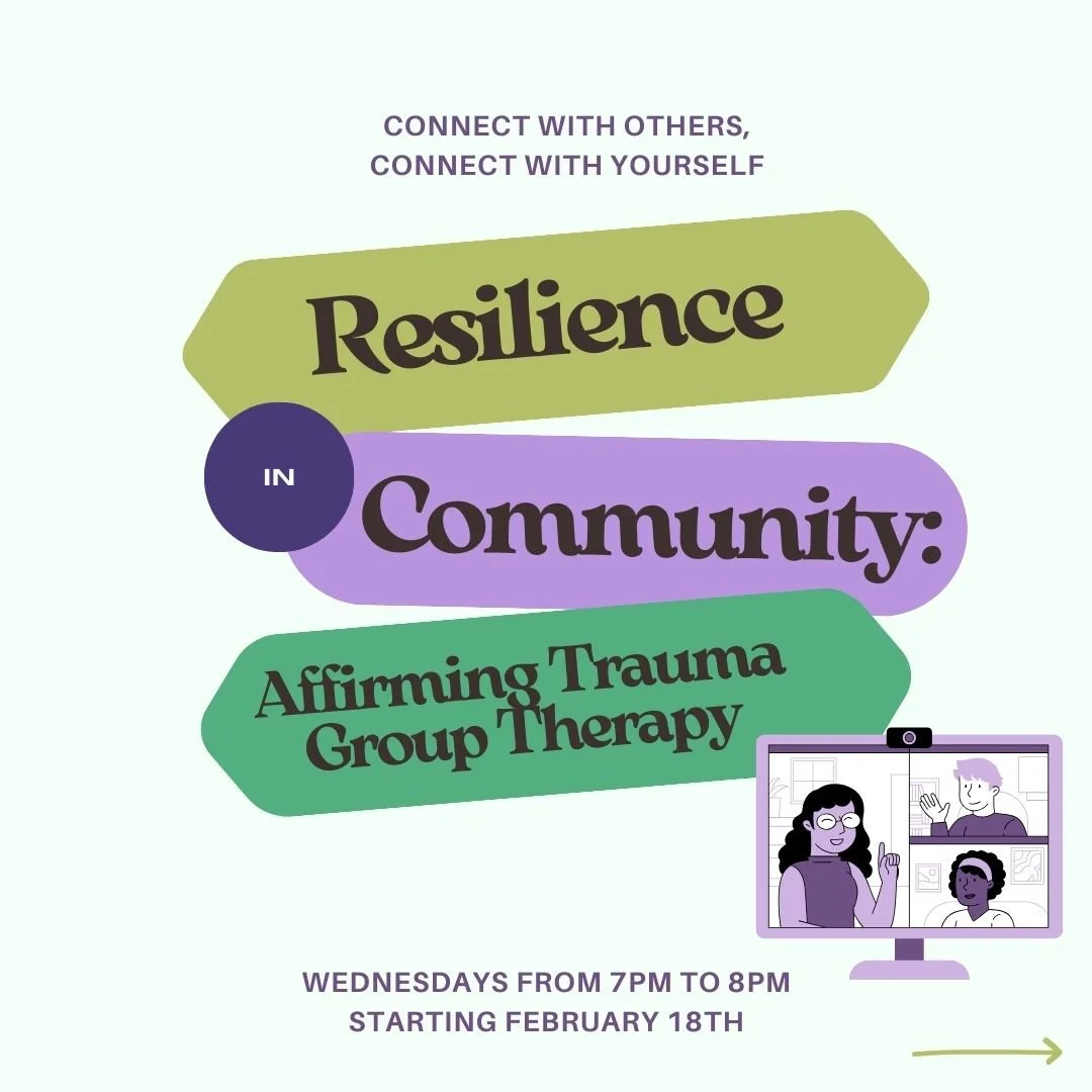 Group therapy is *FINALLY* here y'all! This has been percolating in my brain for literally 6 months. 

6! 
Months! 

And now it's finally happening! Community is incredibly important to me! That's why I do group therapy and collaborate with so many d