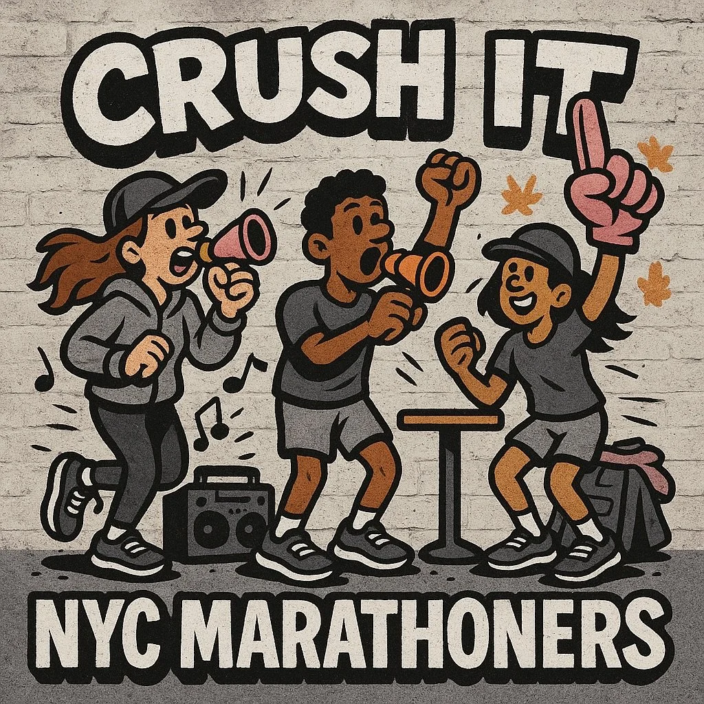 Runner Parade on Sunday! Come cheer with us at Phil Hughes UES - 88th St &amp; 1st Ave starting at 9:00 AM!

We&rsquo;re bringing tunes and snacks, cheers and high fives!

*Note: Phil Hughes is CASH ONLY

#NYCMarathon #CheerSquad #RockOn #UESRunning

