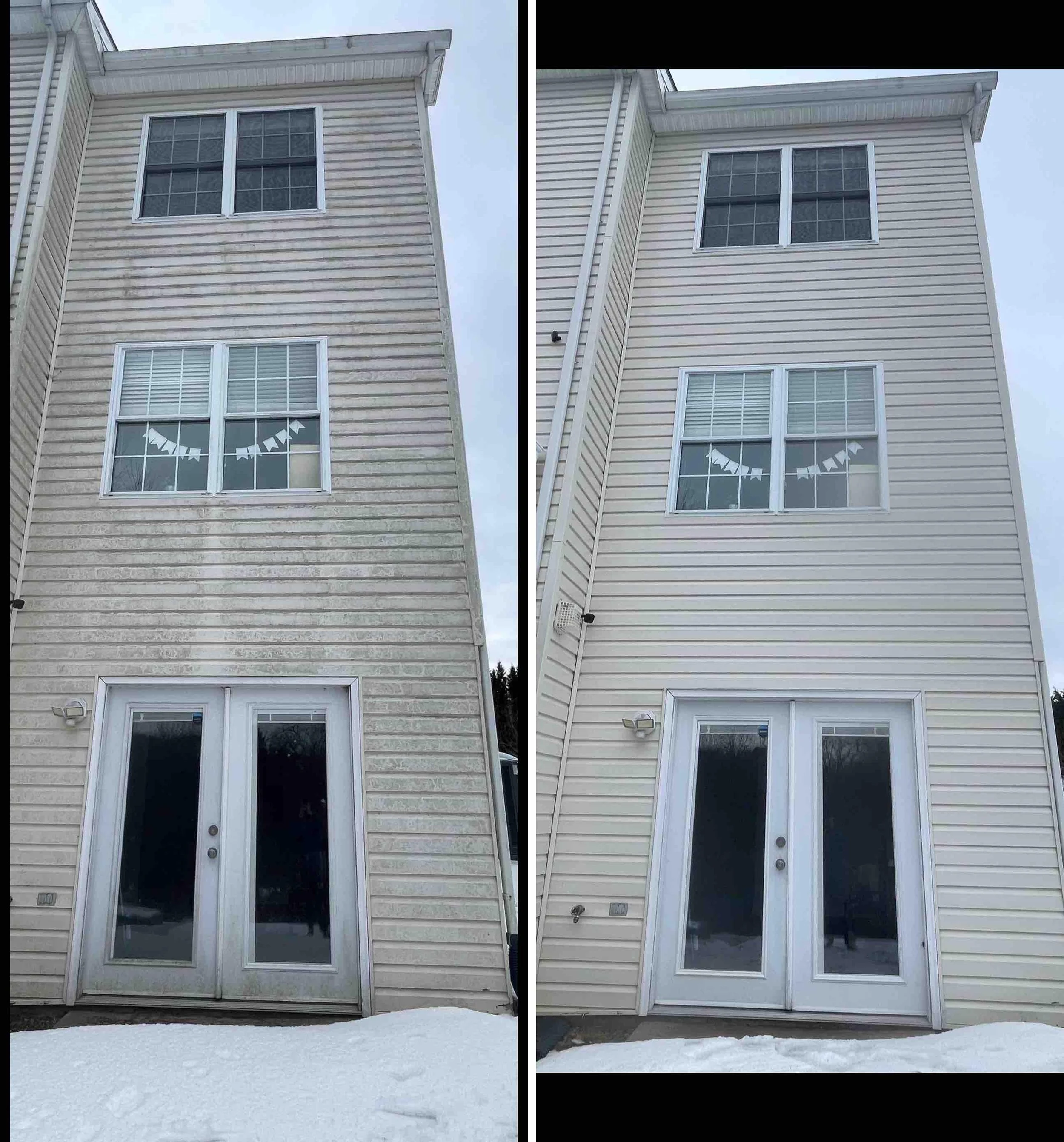 Vinyl siding house cleaning 