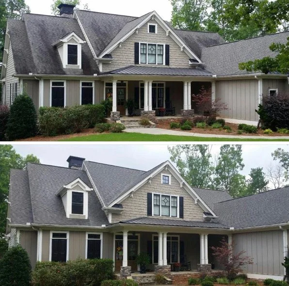 Roof Black Streak Cleaning Pressure Washing