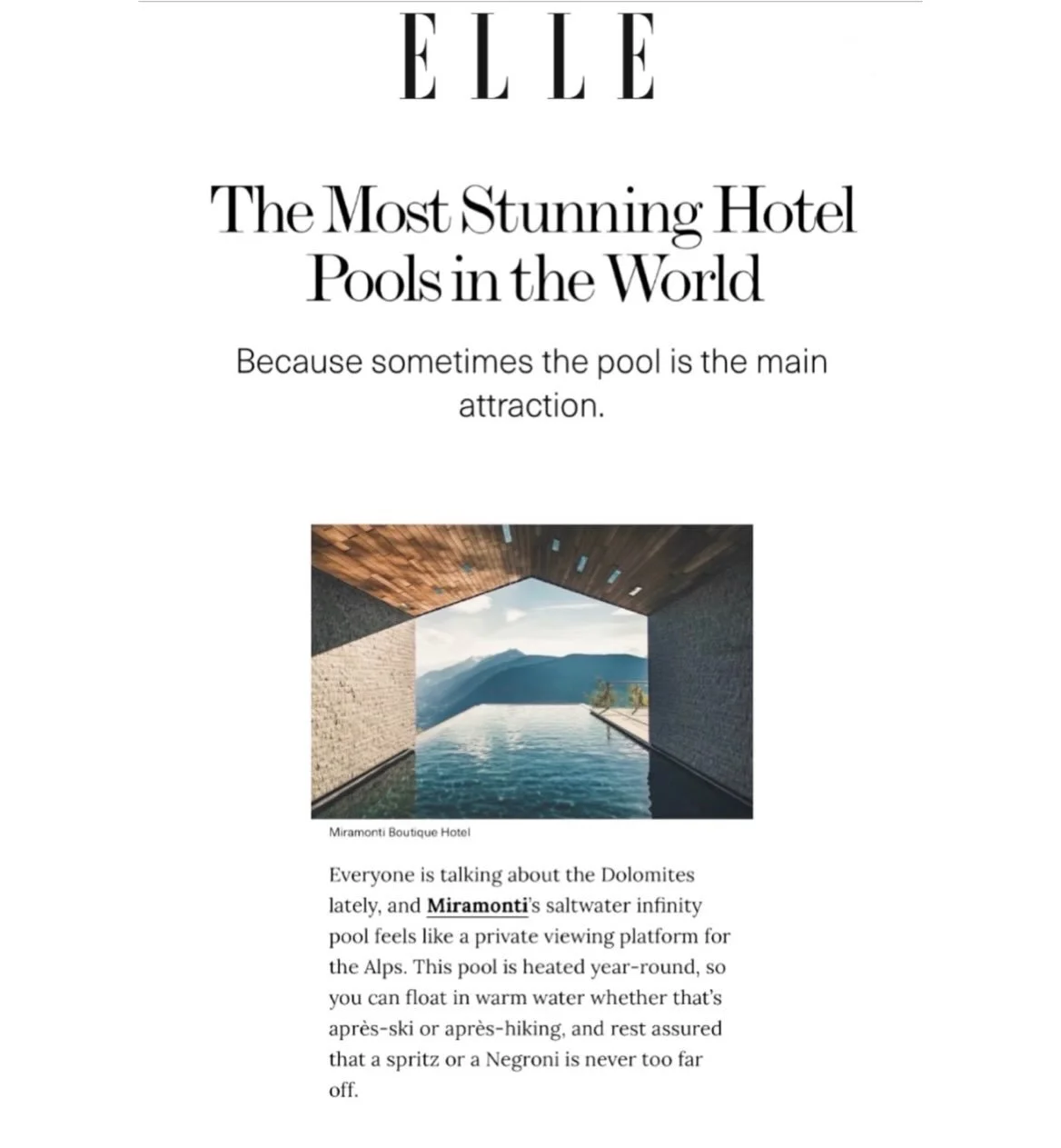 🌟 @miramontiboutiquehotel 
🗞️ @elleusa 
🖊️ @eatgaylove