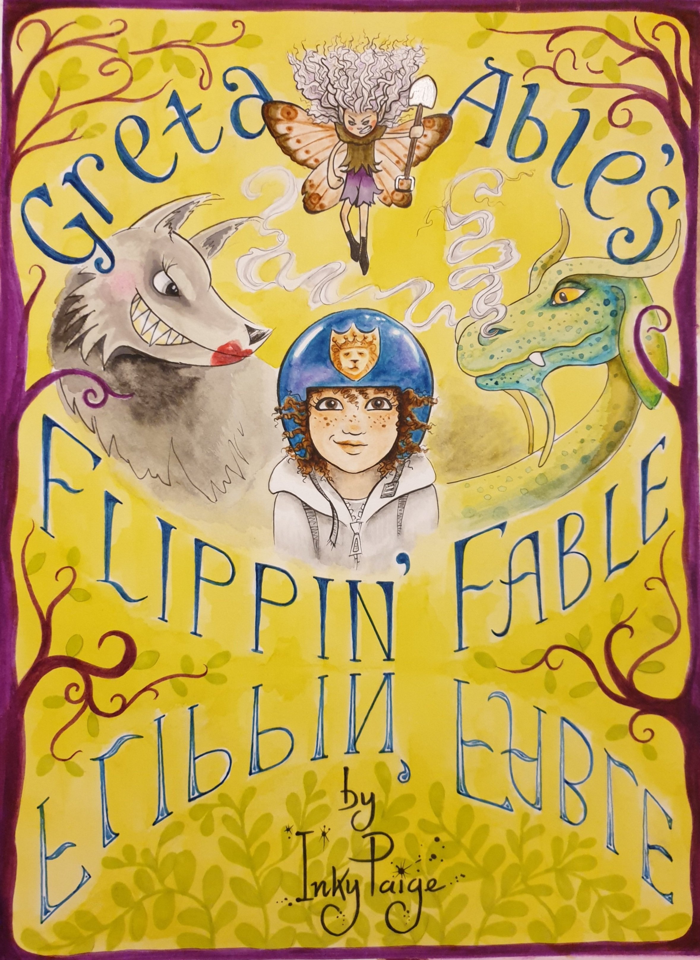 Book cover for Greta Able's Flippin' Fable by Inky Paige