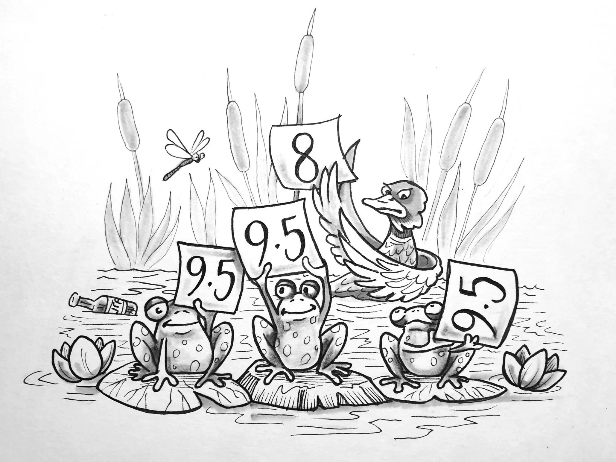 The Freediving Panel of Judges - from Greta Able's Flippin' Fable